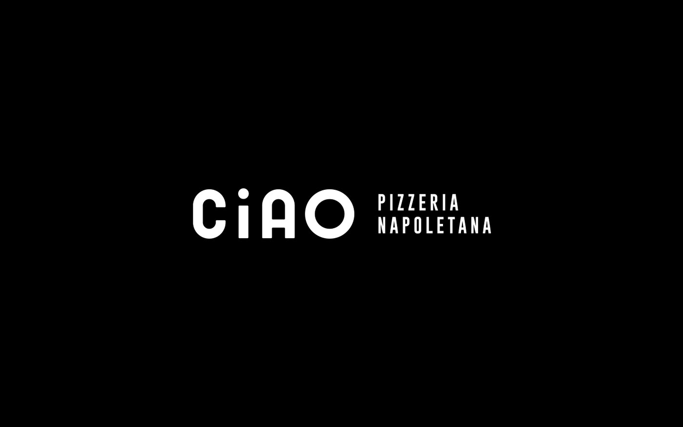 brand restaurant Pizza Napoletana Logotype geometric Pavarotti NAPOLI napole italia