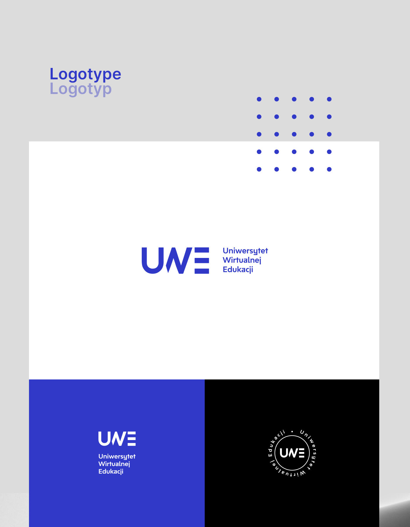 design Education Layout logo modern school UI University uwe virtual