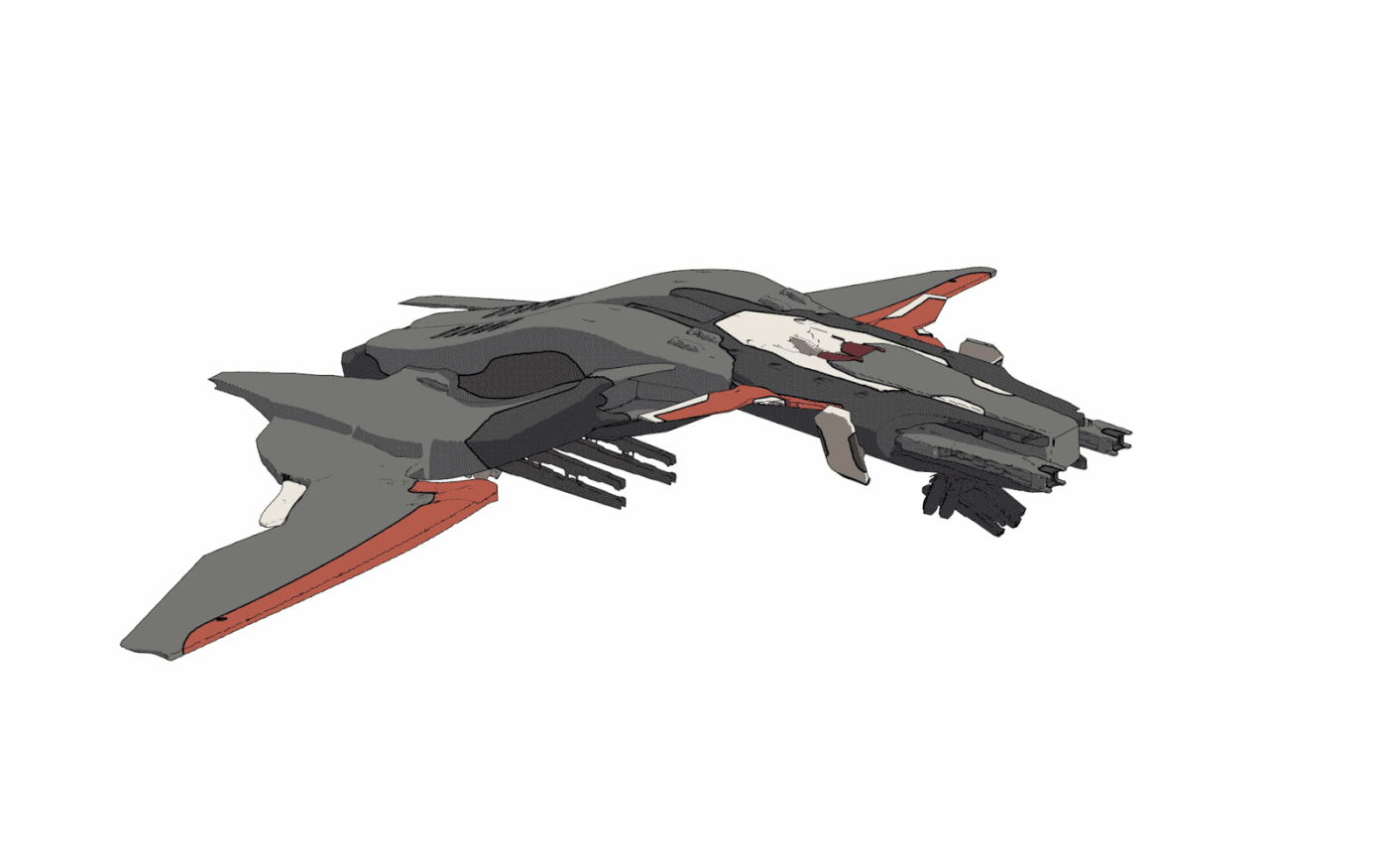 3dcoat 3D Scifi spaceship Fighter Jet keyshot conceptart Game Art