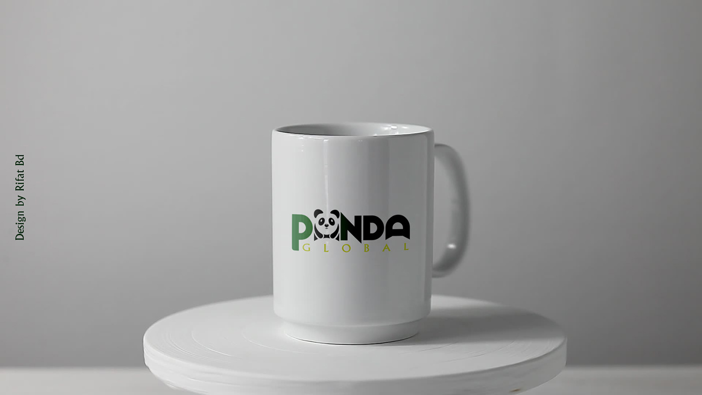 adobe illustrator chellenge design digital illustration Drawing  Logo Design logos Panda  panda logo vector