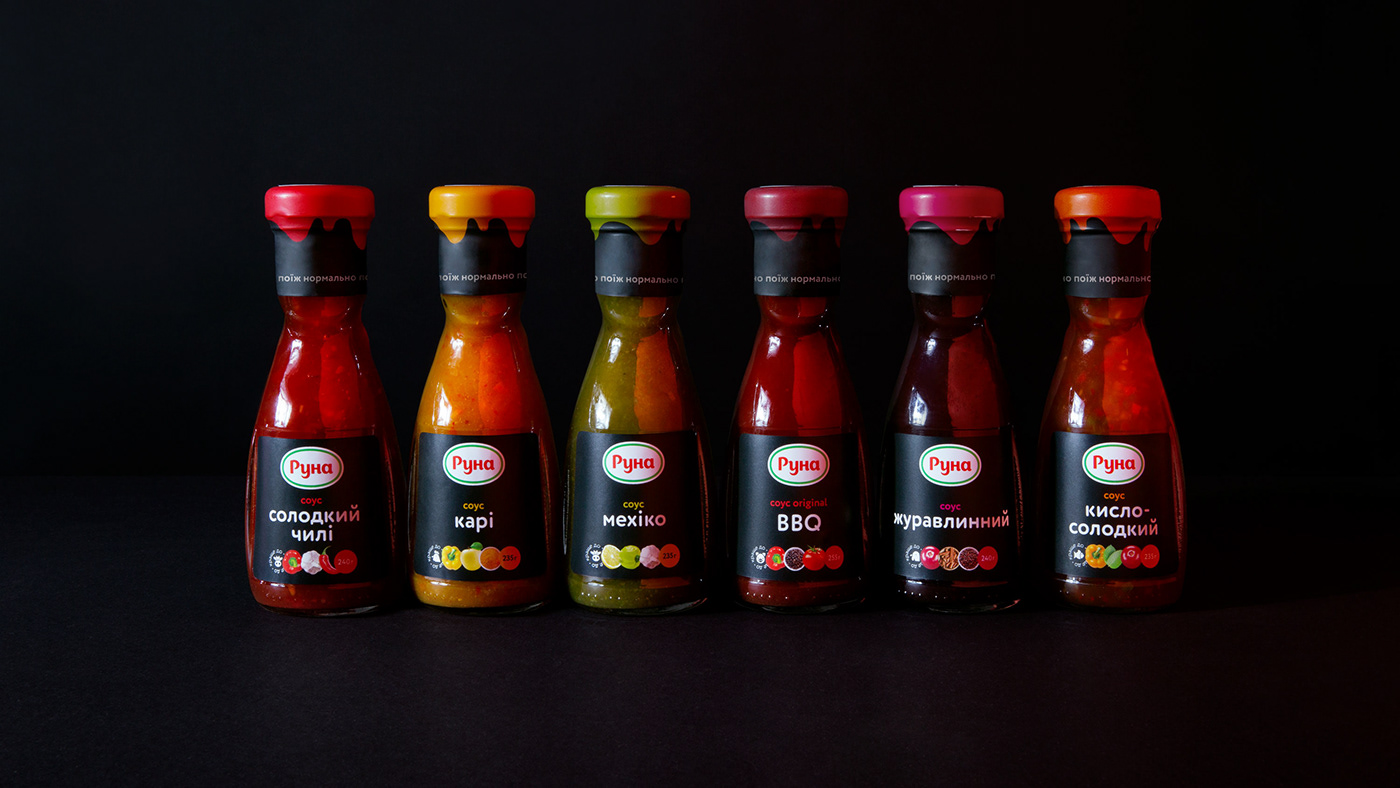 bottle branding  design identity lable design sauces sauces packaging