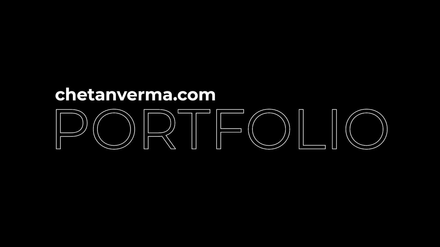 chetanverma portfolio web desgn ui design user interface personal portfolio minimal black