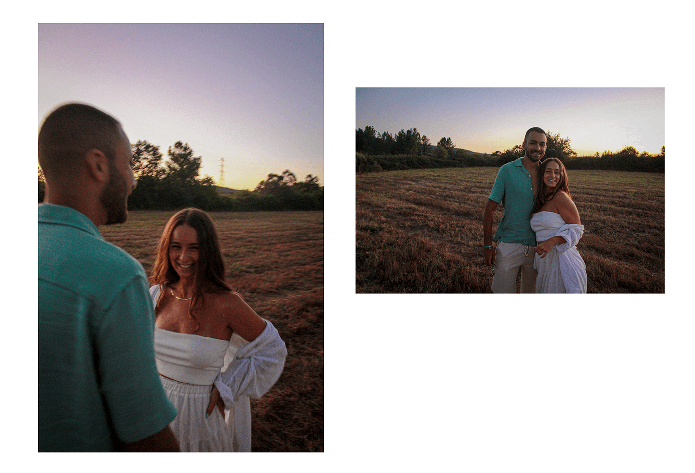 couple photography sunset rural portrait intimacy Lovers Blurry sequence movment