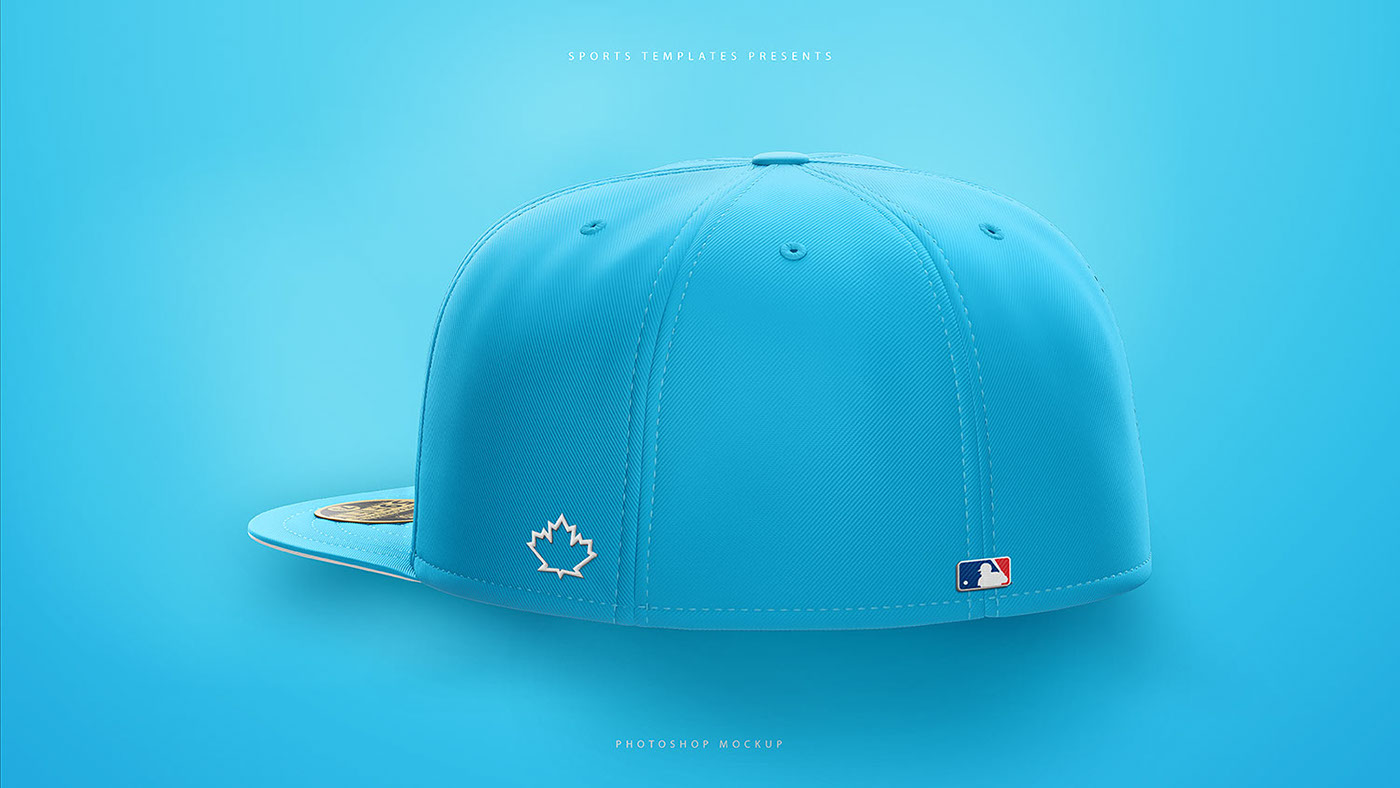 cap hat New Era Mockup psd freebie baseball hat template branding  sports