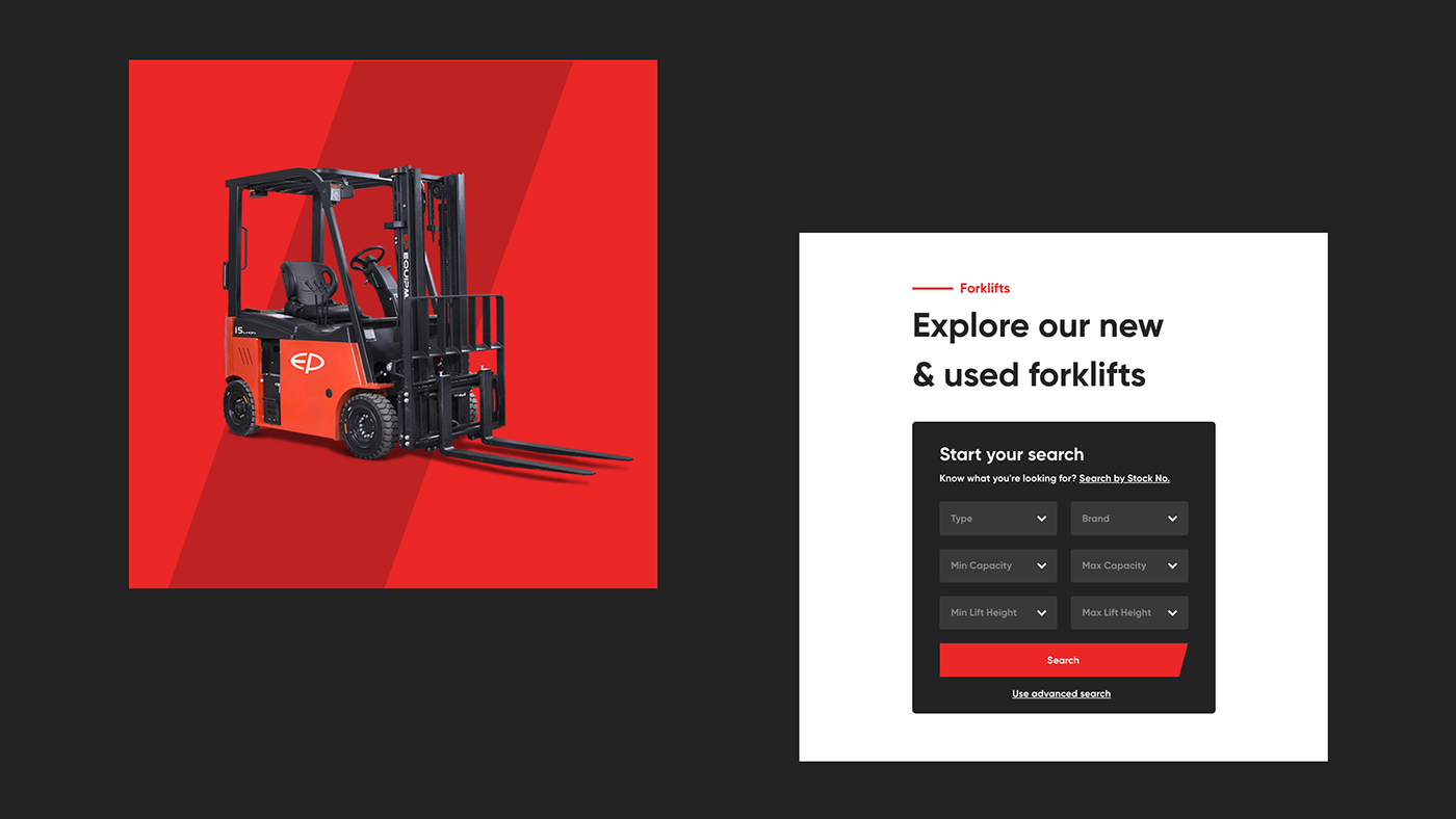 Forklift UI/UX Web Design  Website