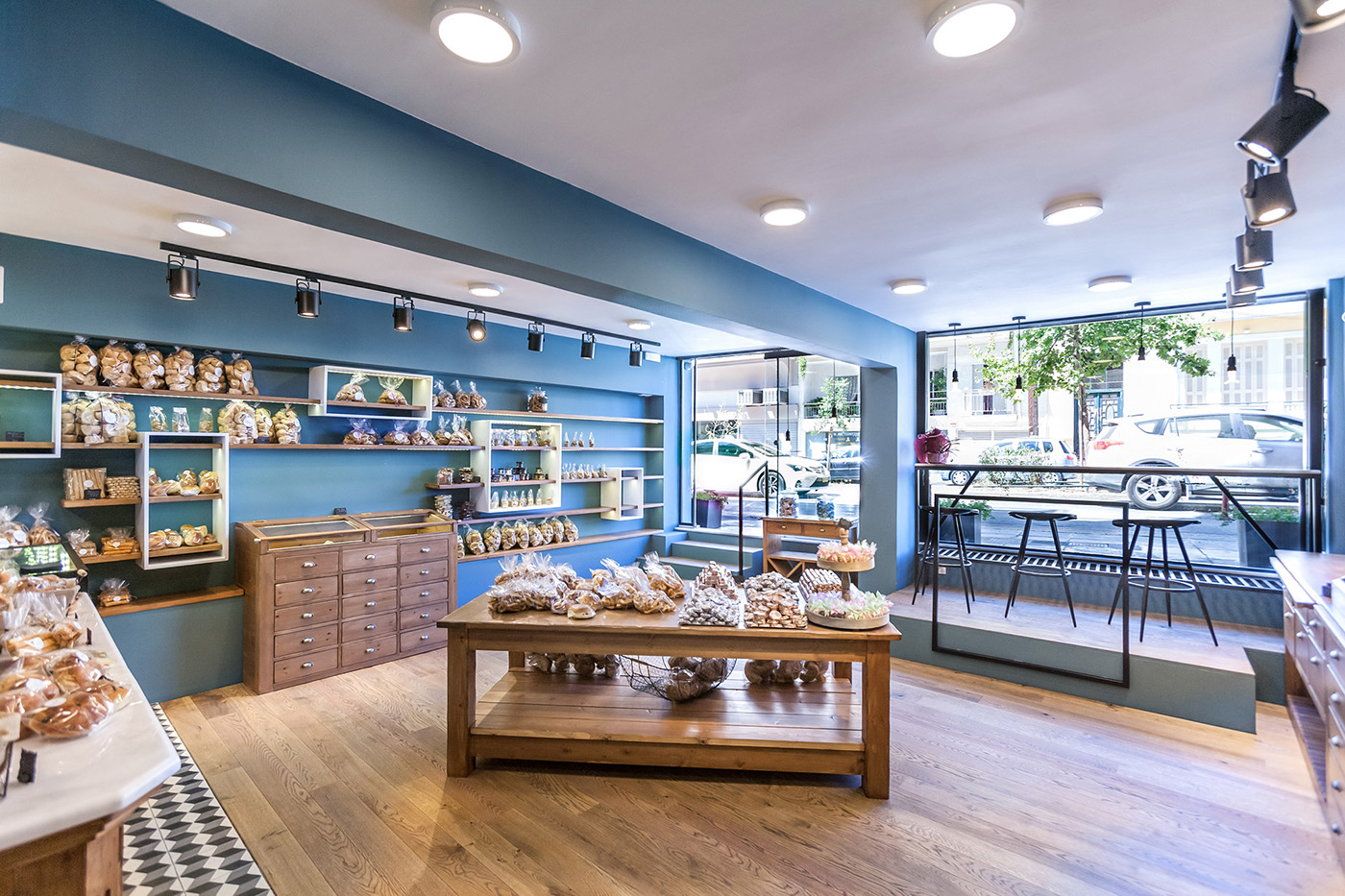 tzokas architects bakery cafe Coffee Food  delicatessen shop bread kalamata Greece