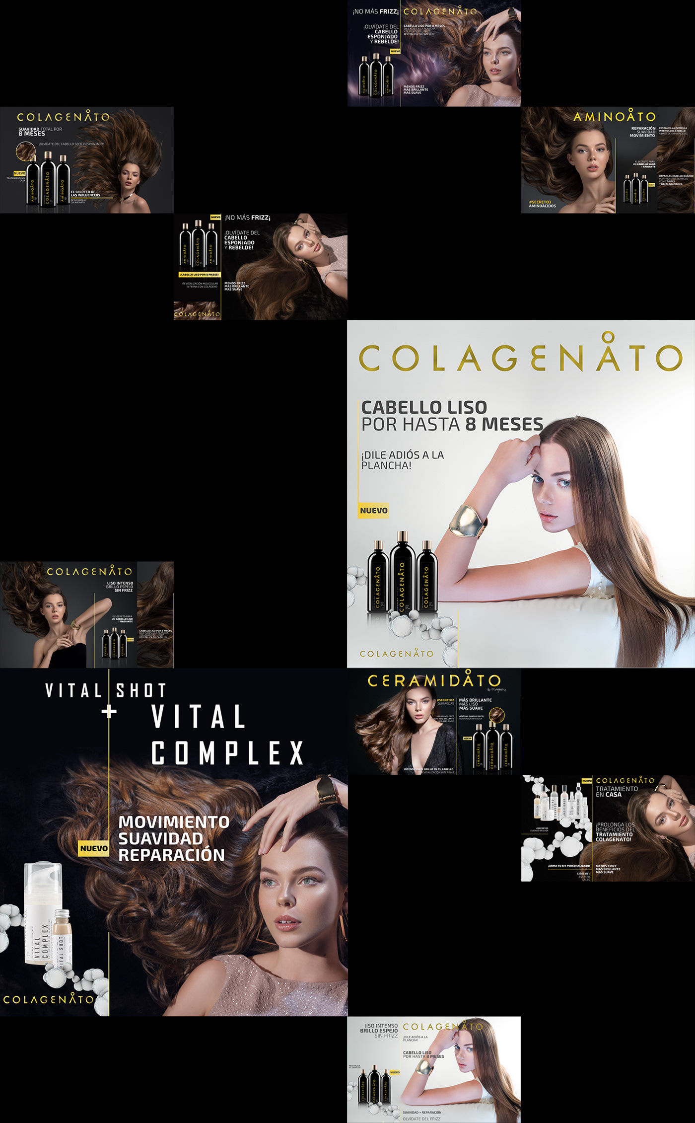 branding  identity Photography  Packaging video media campaign model hair product