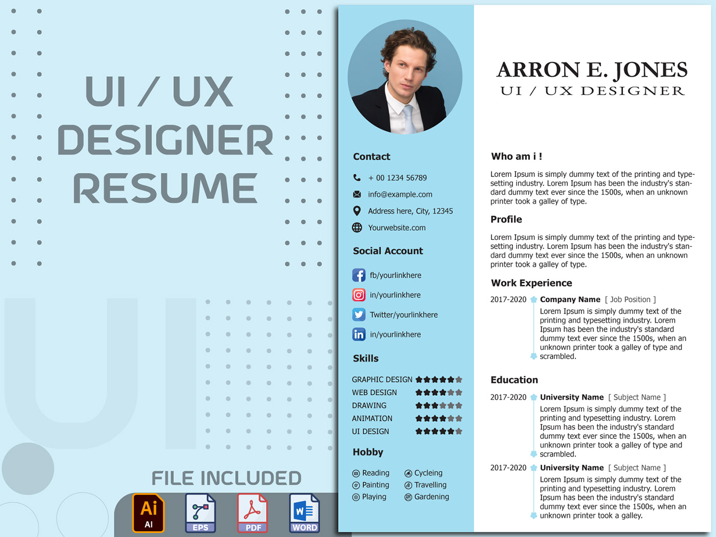 cover letter Curriculum Vitae CV cv design CV Resume CV template portfolio Resume resume design resume template