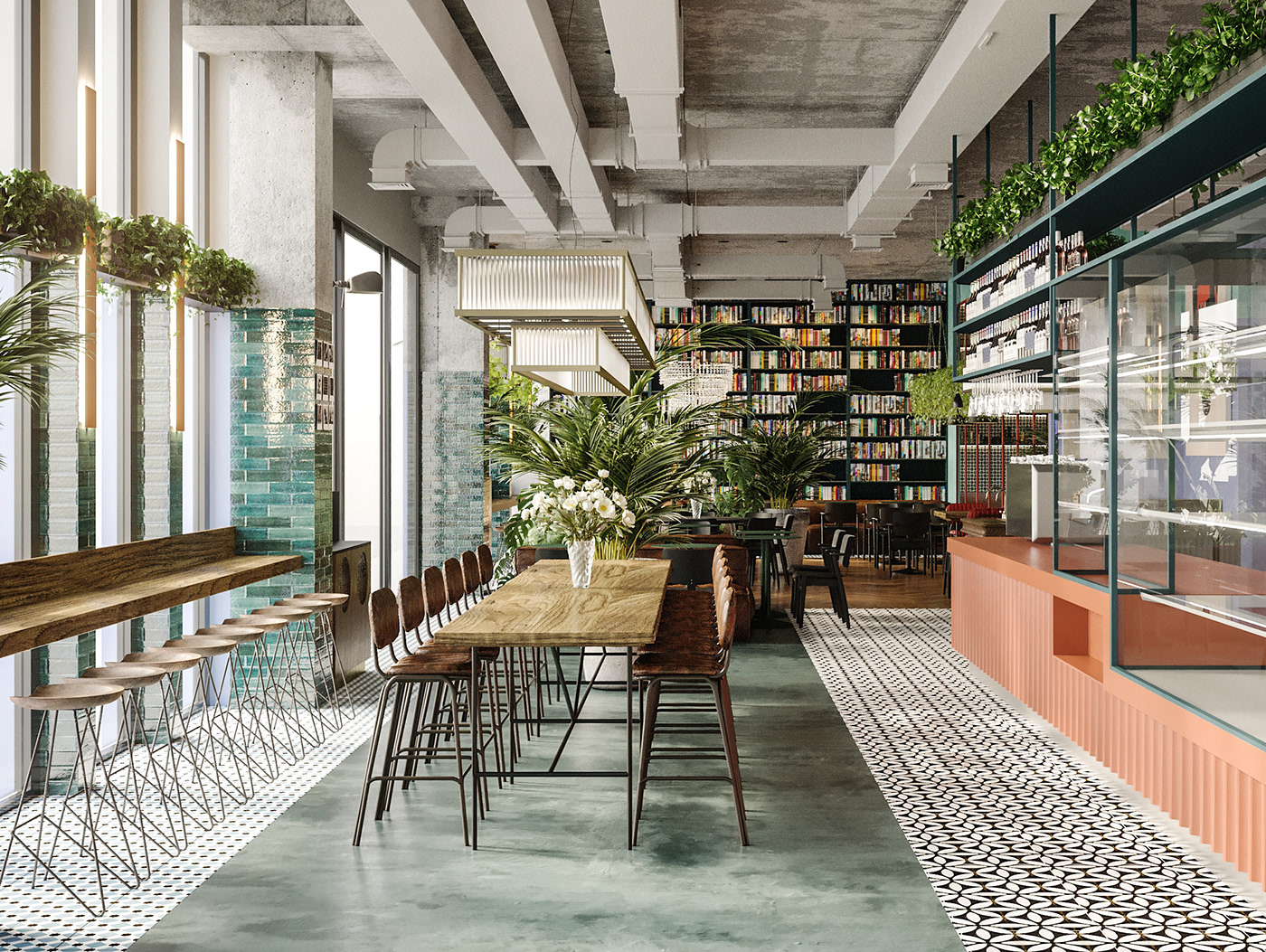 architecture bakery bar cafe Coffee design Interior IT LOFT unitcity