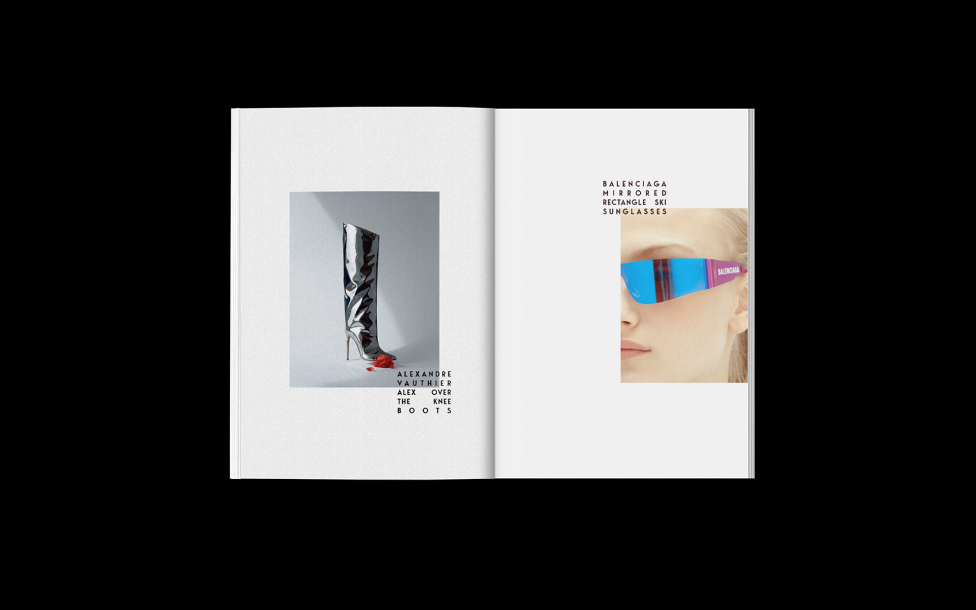 design editorial Fashion  graphic Layout magazine minimal book print