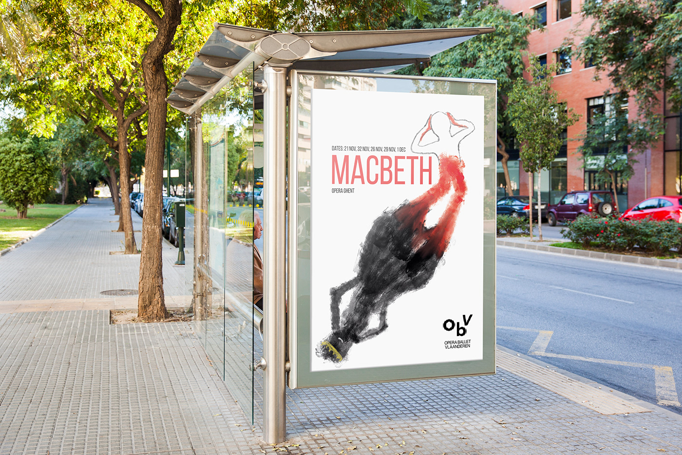 brushes Digital Art  digital illustration ILLUSTRATION  Macbeth play poster wacom William Shakespear