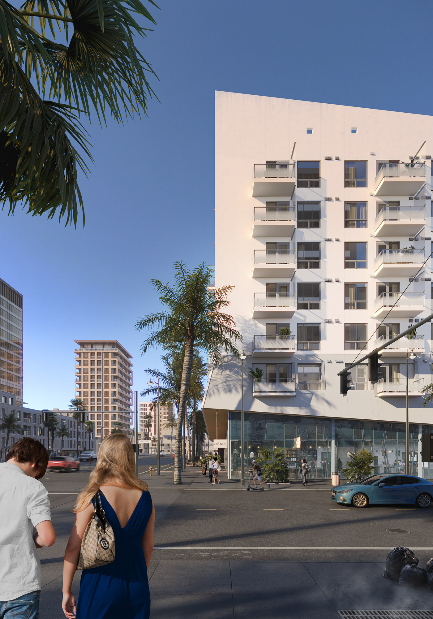 3ds max architecture archviz building corona render  exterior property real estate rendering visualization