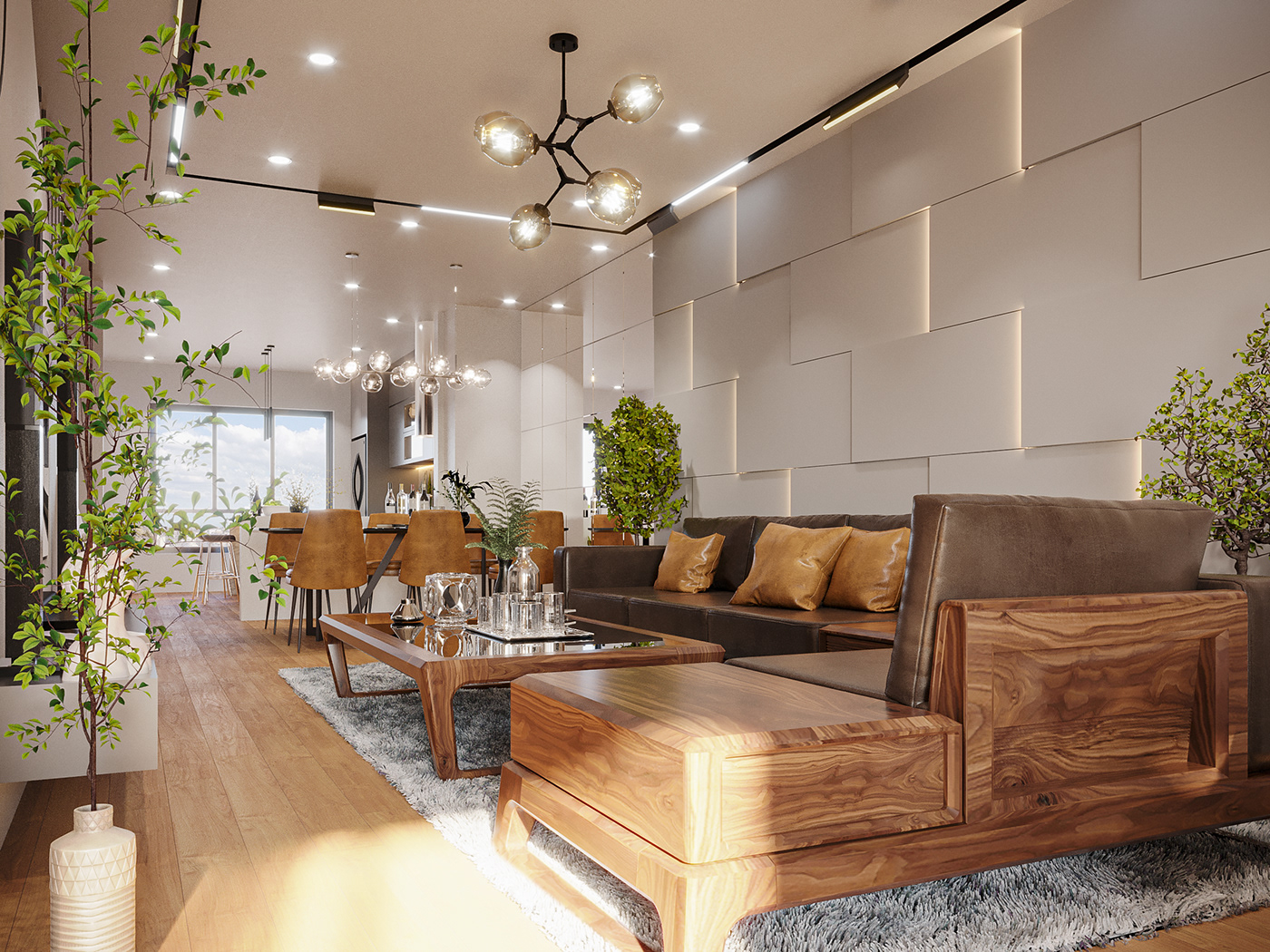 3ds max architecture archviz CGI corona house interior design  living Render visualization