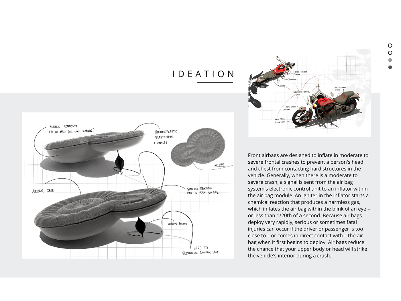 adobe illustrator airbags Bike design Digital Art  Drawing  pillow product sketch