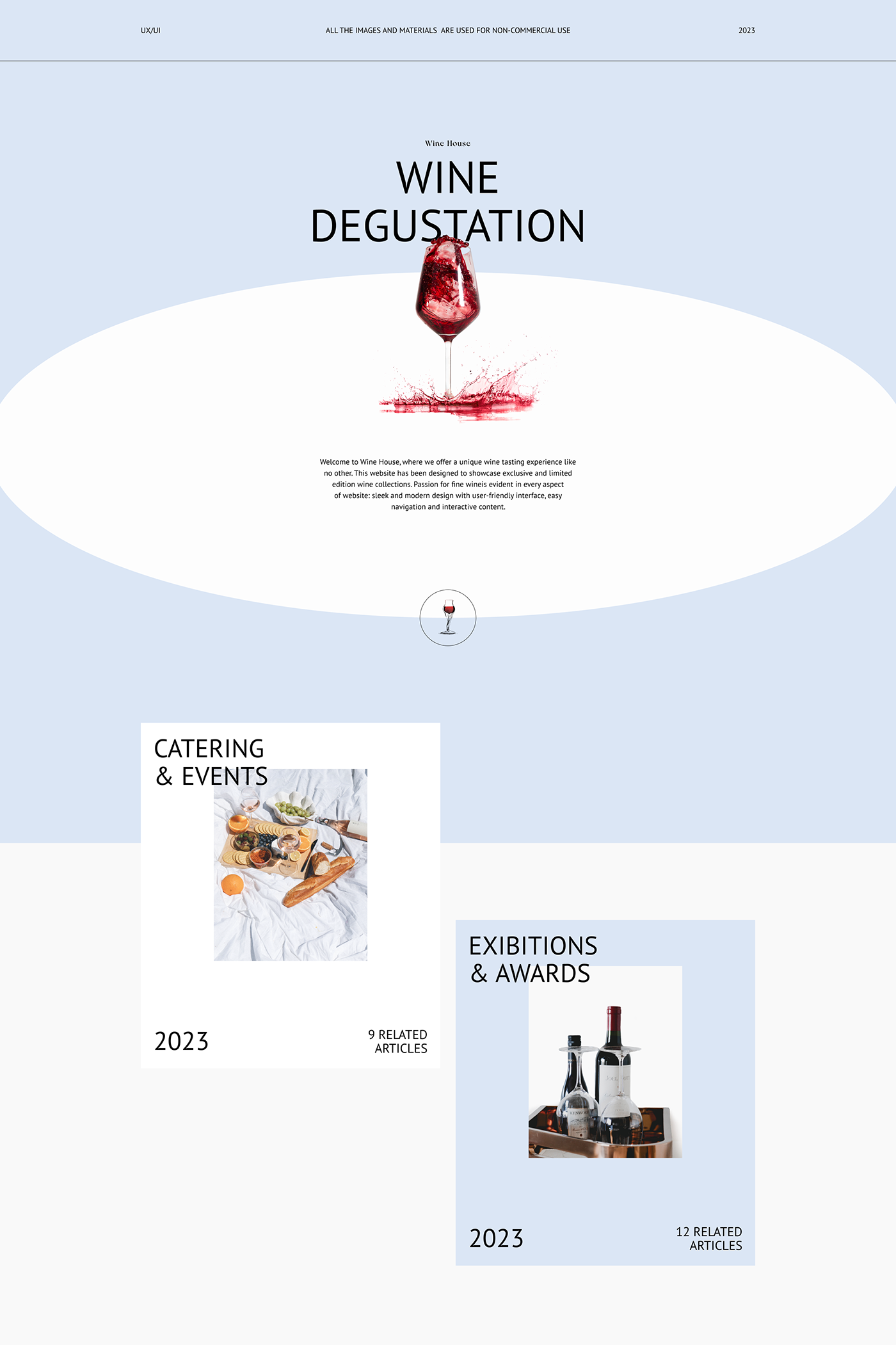 UI UX design wine Ecommerce tasting shop Website interactive