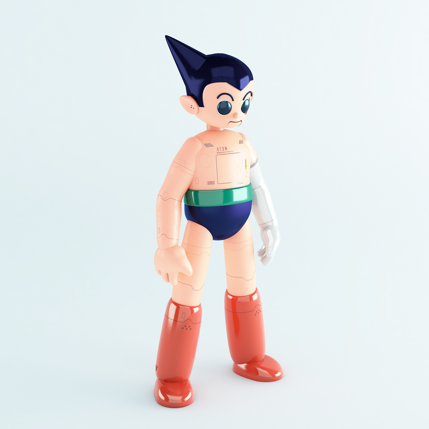 astro boy Astroboy atom c4d Character design  ILLUSTRATION  robot 鉄腕アトム bjork motion