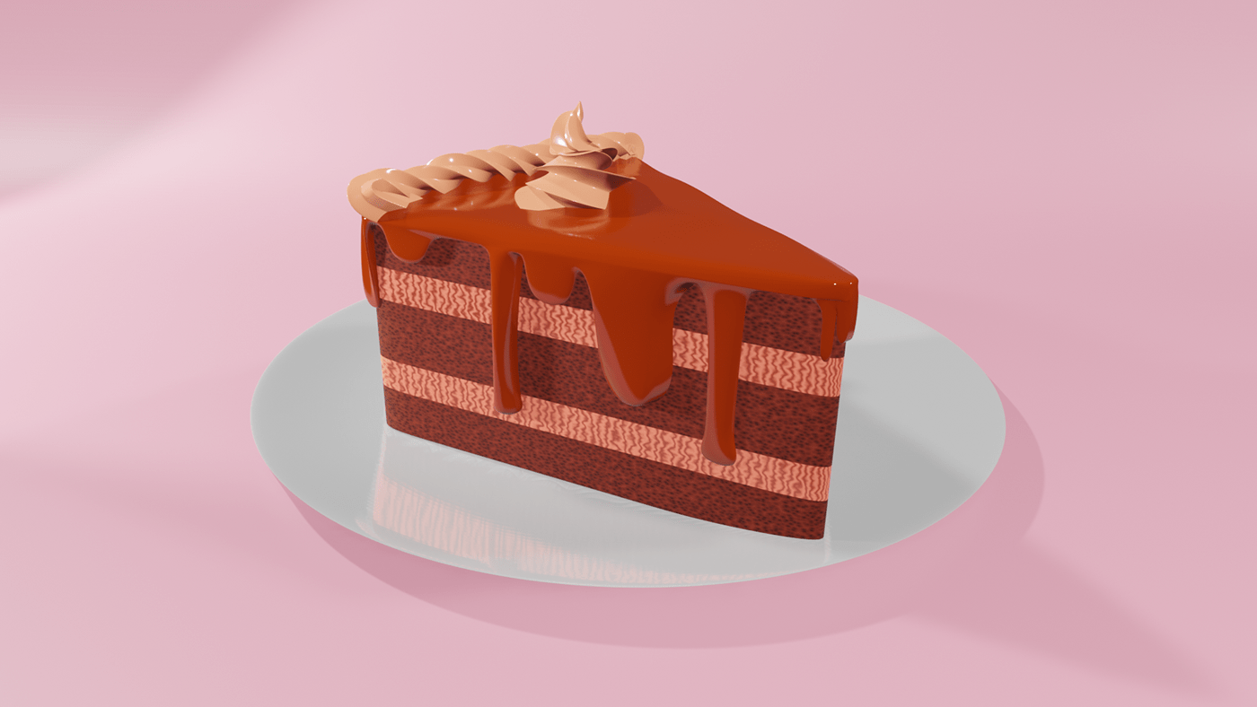 3D 3d modeling blender3d cake RenderEVEE