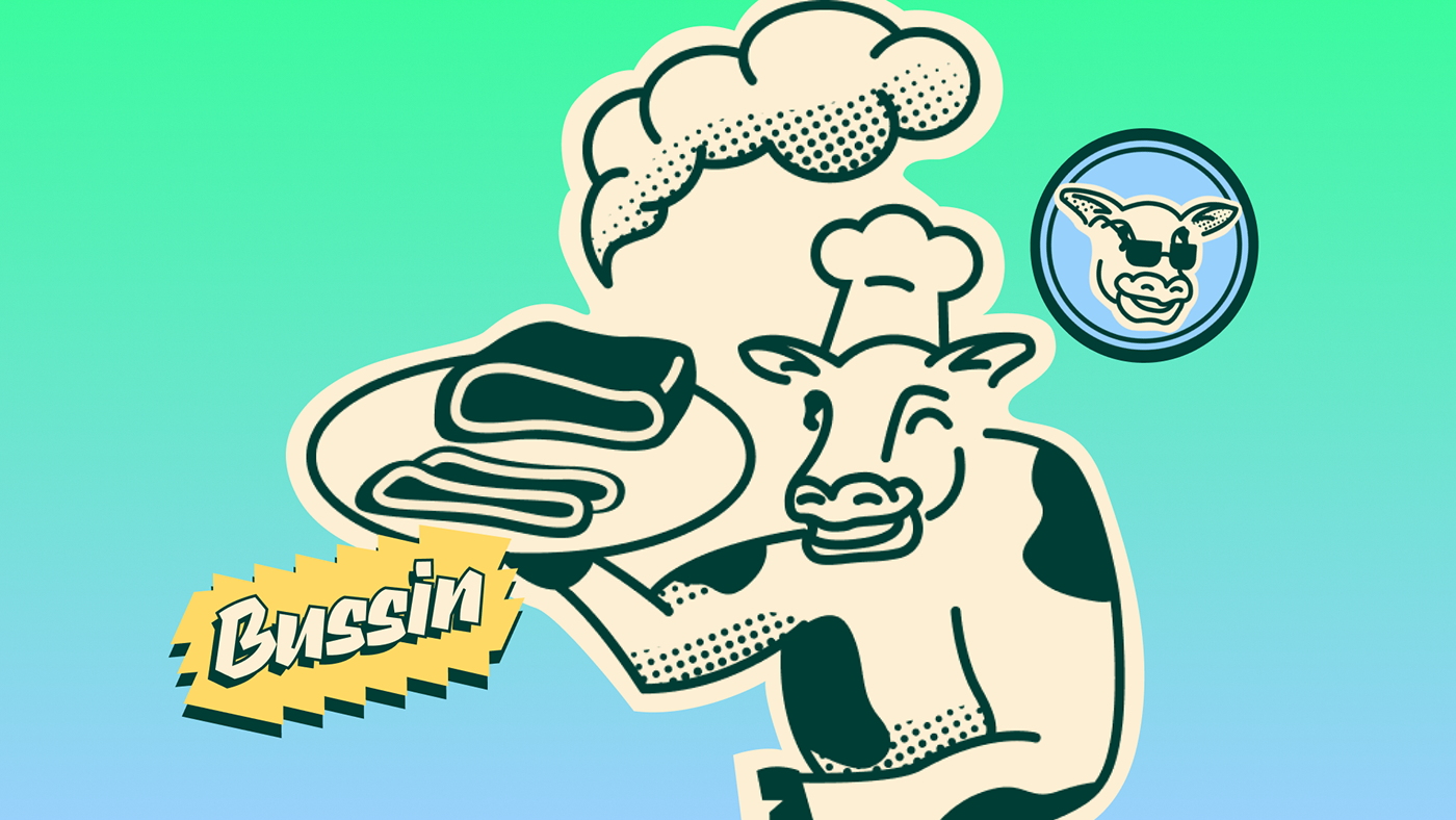 Smoked Meat Food  restaurant brand identity Logo Design Logotype visual identity brand brand strategy