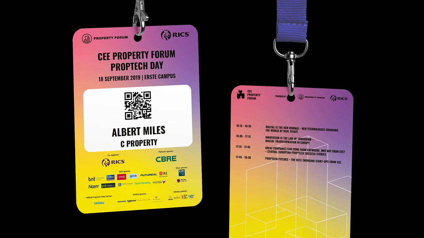 property forum cee RGB branding  graphic conference vienna colorful animation 