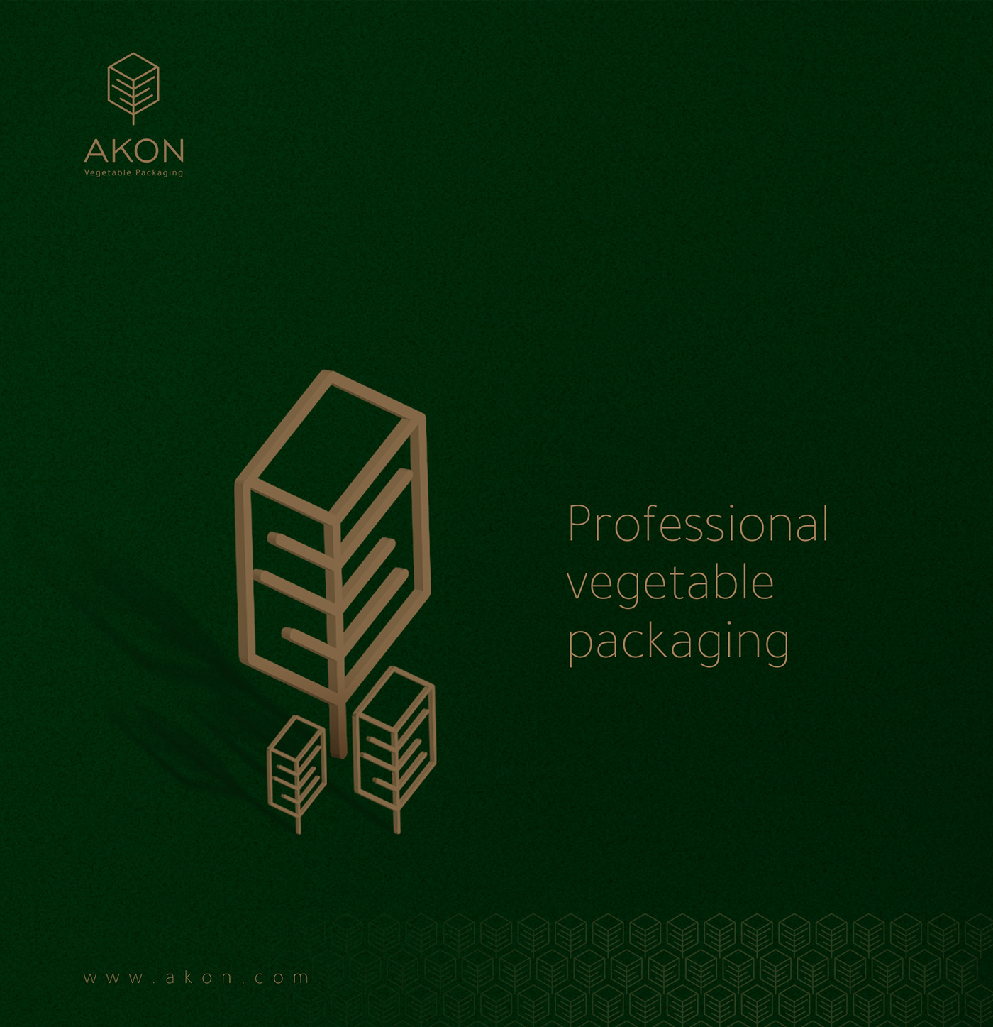 Akon brabd design Esmat logo Packaging professional vegetable