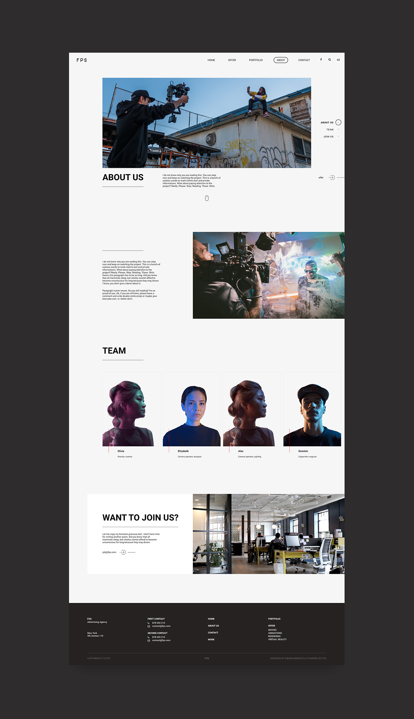 Web UI ux Web Design  portfolio minimalizm