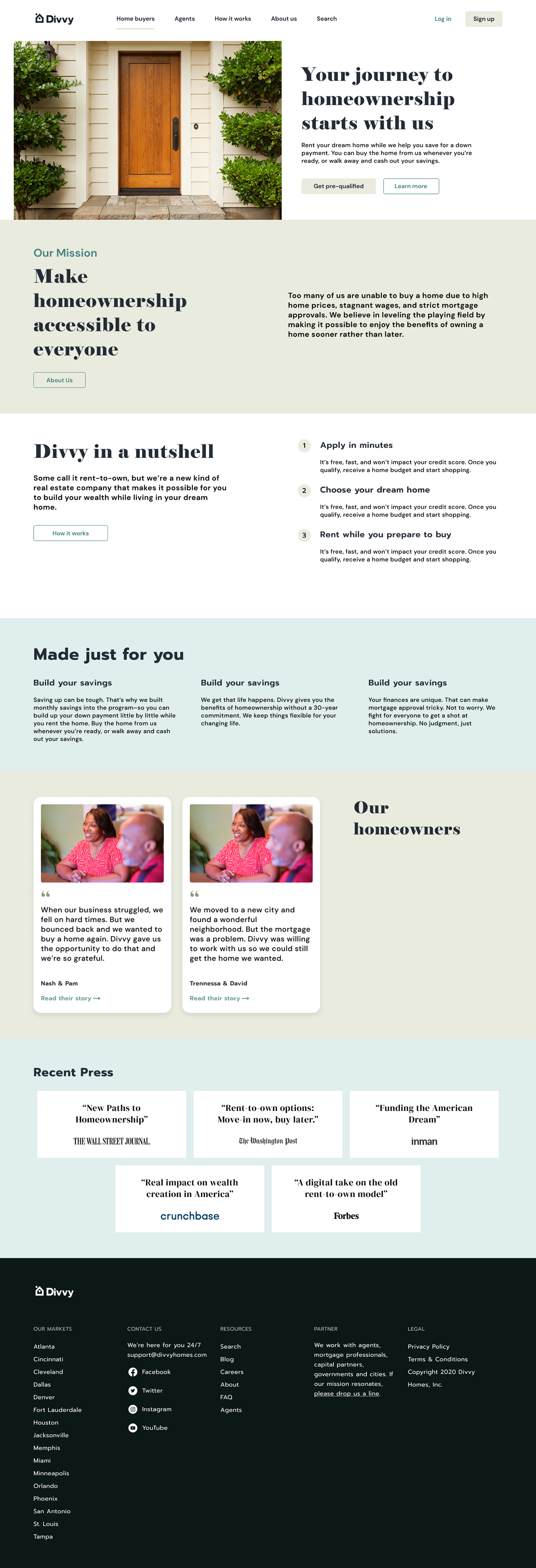 flat design Homes user experience visual design Website Design