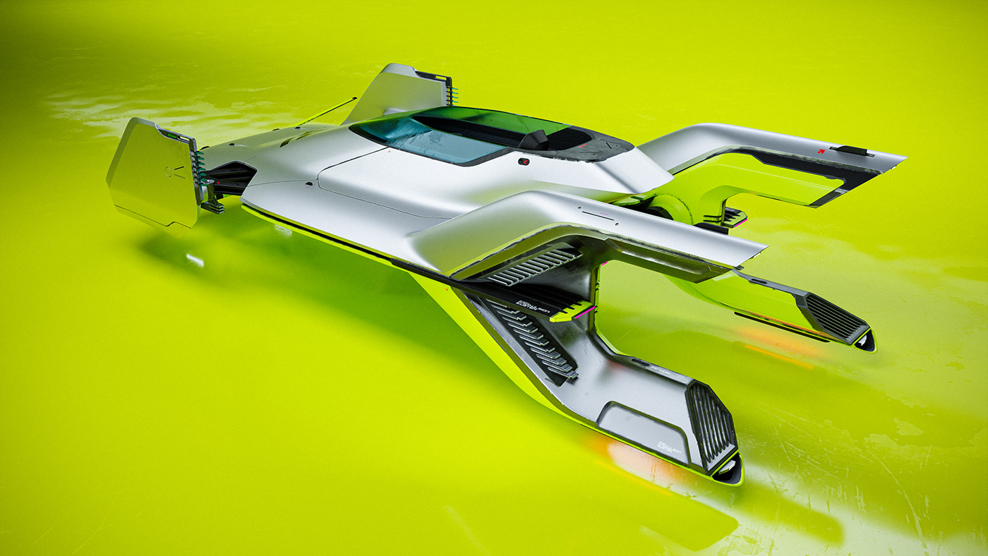 3D automotive   car concept Digital Art  exterior metaverse Render Vehicle Virtual reality