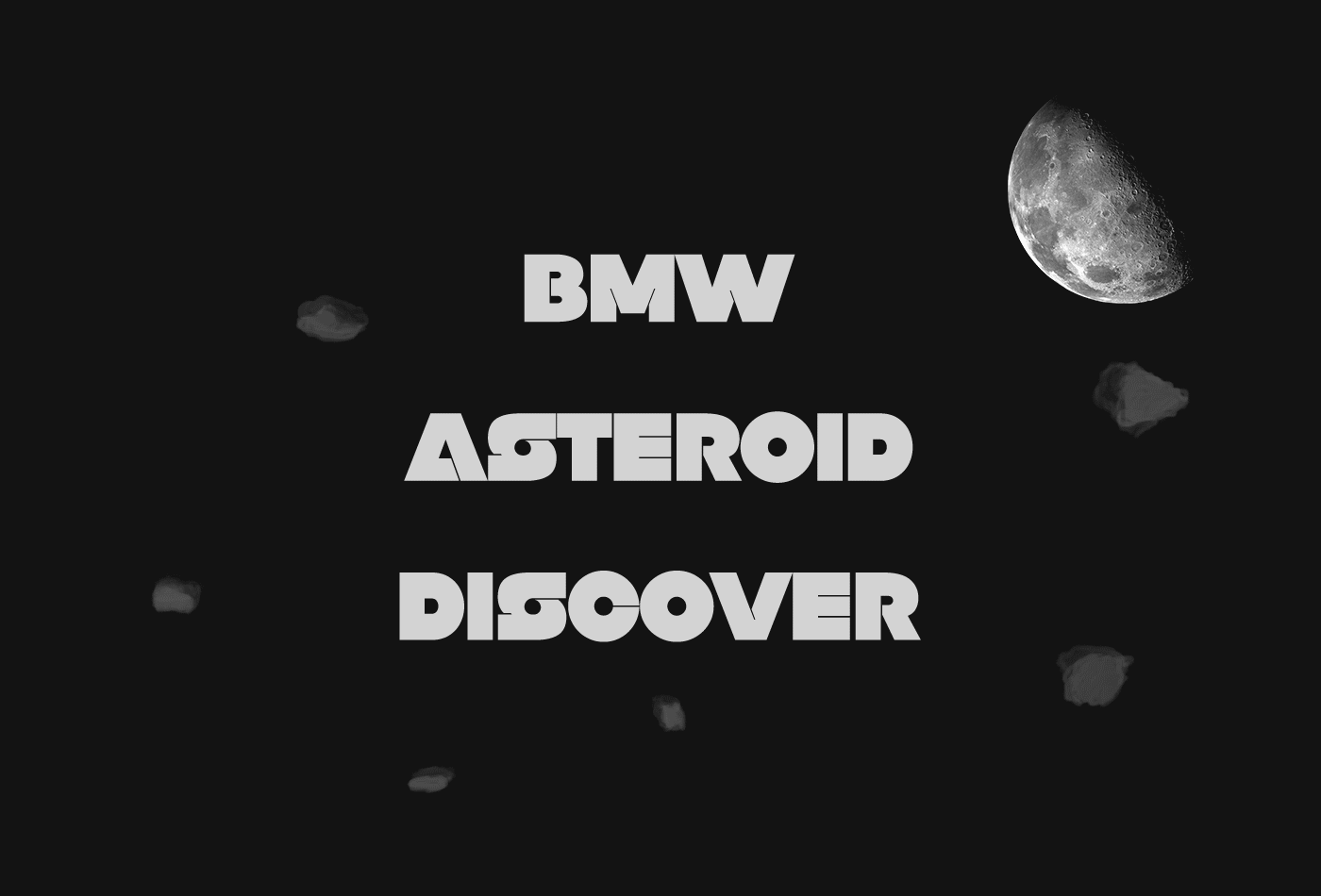 3D cinema4d design photoshop Render asteroid automotive   BMW car Space 