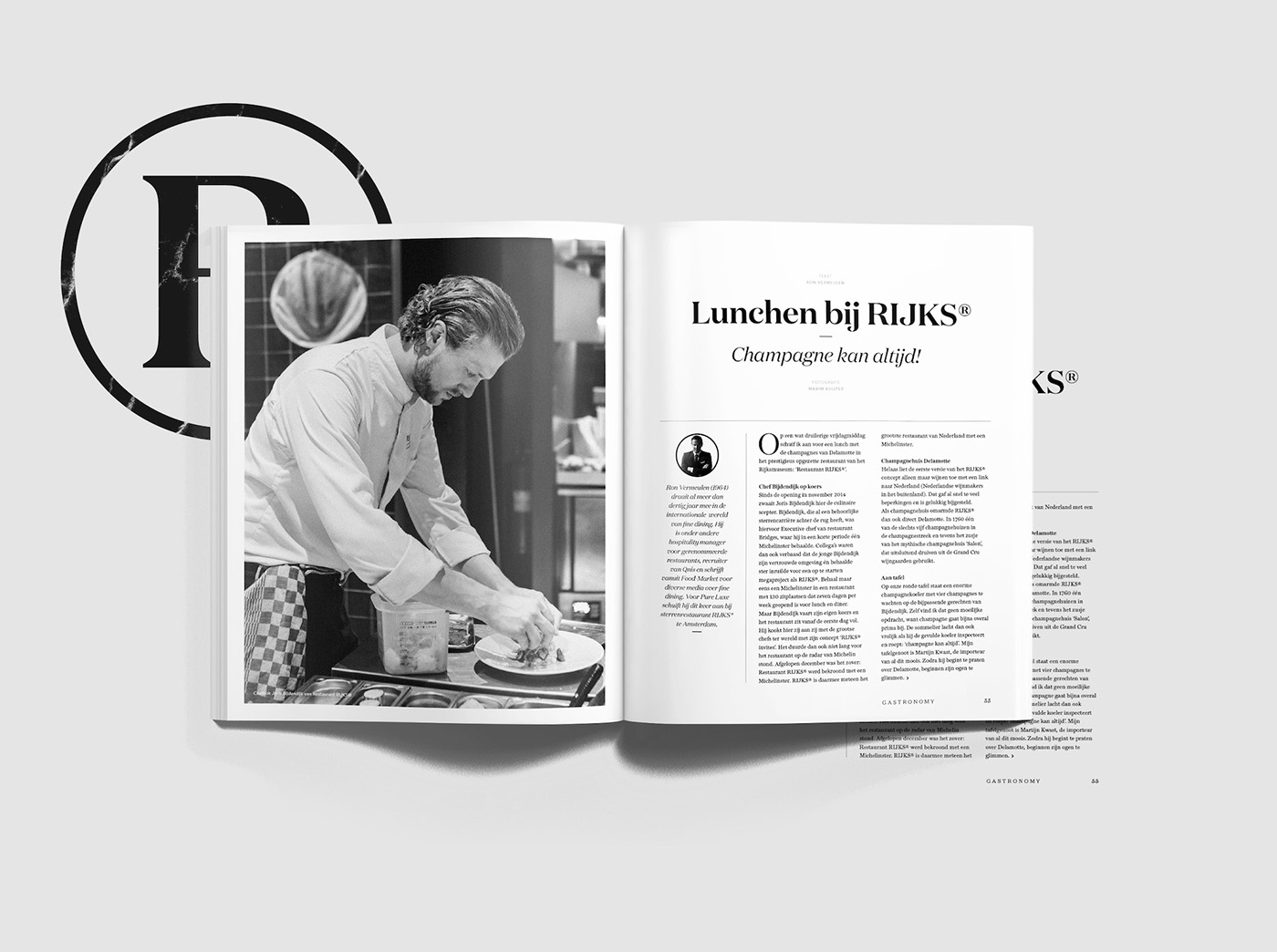 luxury magazine editorial cover high-end spread typography  