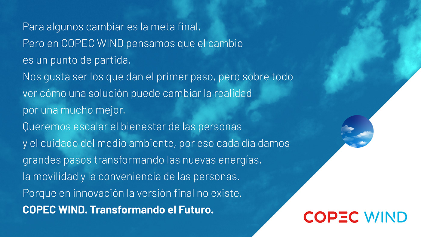 Copec wind innovation energy venture visual identity brand chile COPEC WIND ID