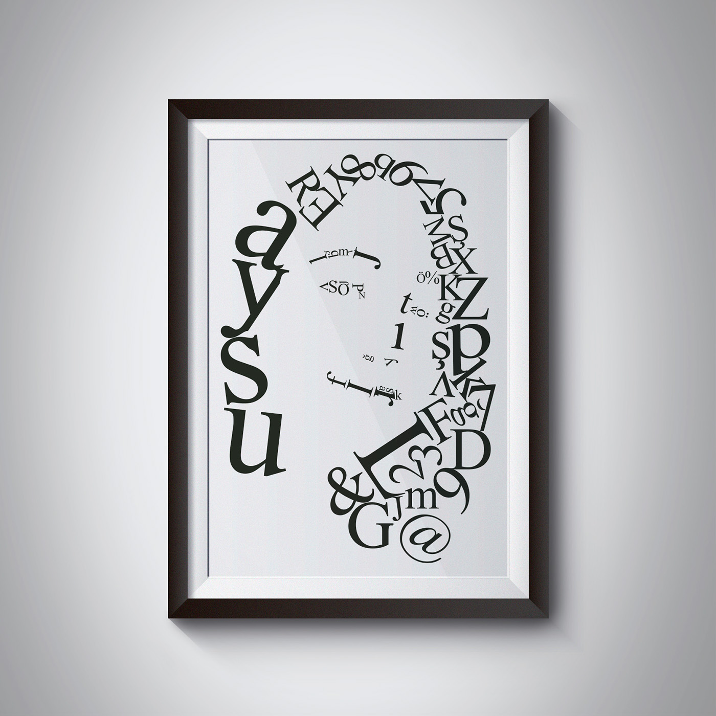 graphicdesign typography   artwork portrait