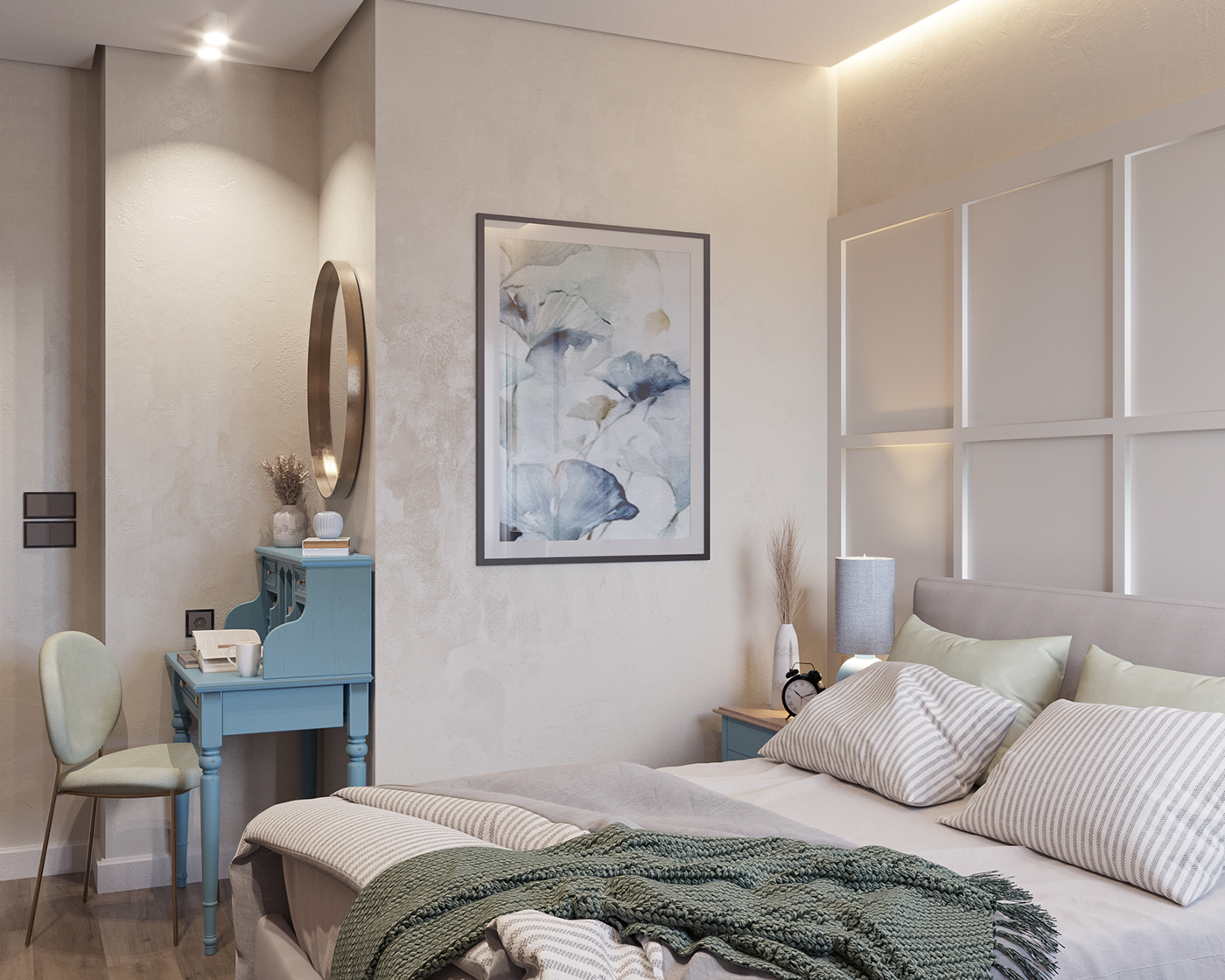 #eclectic bathroom Interior design 3ds max photoshop bedroom modeling interior design  Render