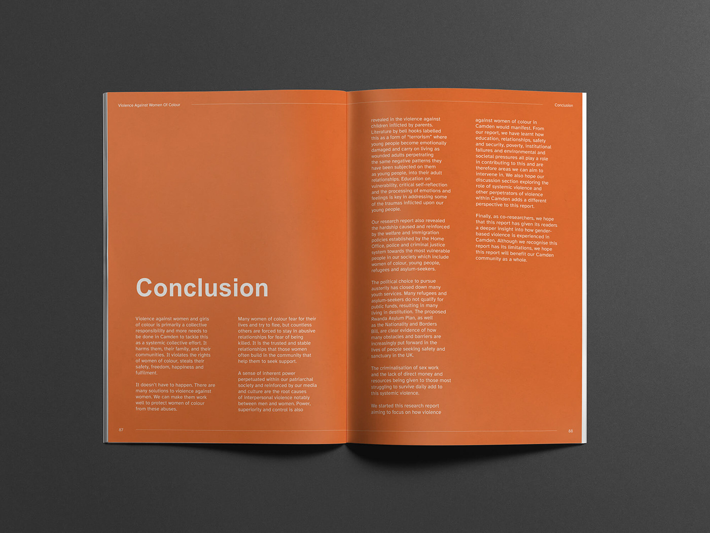 editorial design  publication design print brochure report Social Justice Human rights icons Editorial Illustration Research Report