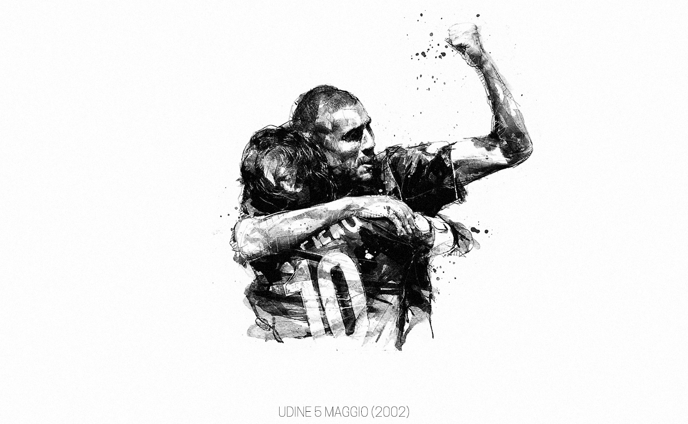 portrait sport watercolor black and white Drawing  football soccer Style texture painting  