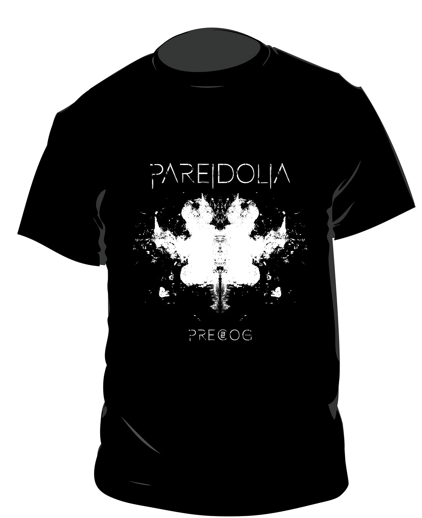 precog electronica pareidolia shirt band music industrial ink blot