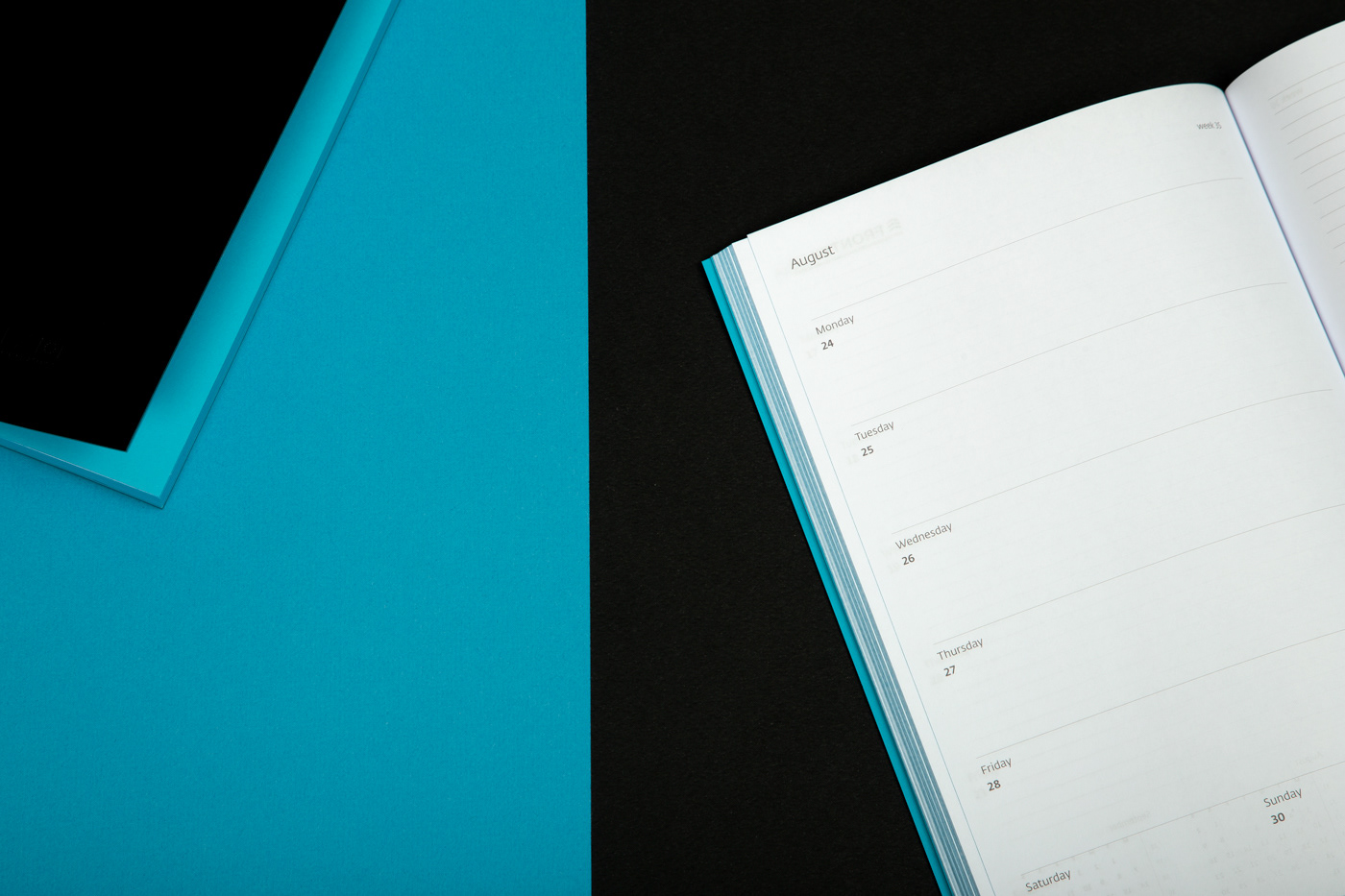 calendar planner Weekly book design minimalist