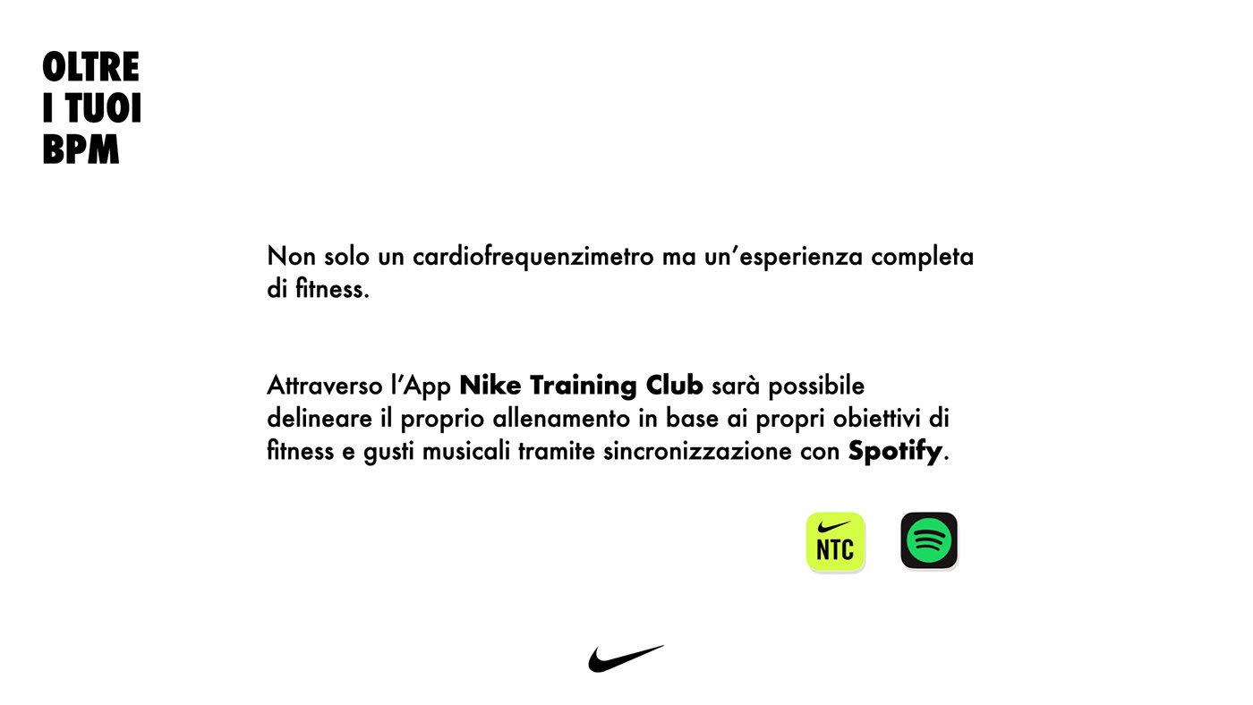 BPM cardio logo music naming Nike Packaging product design  sport