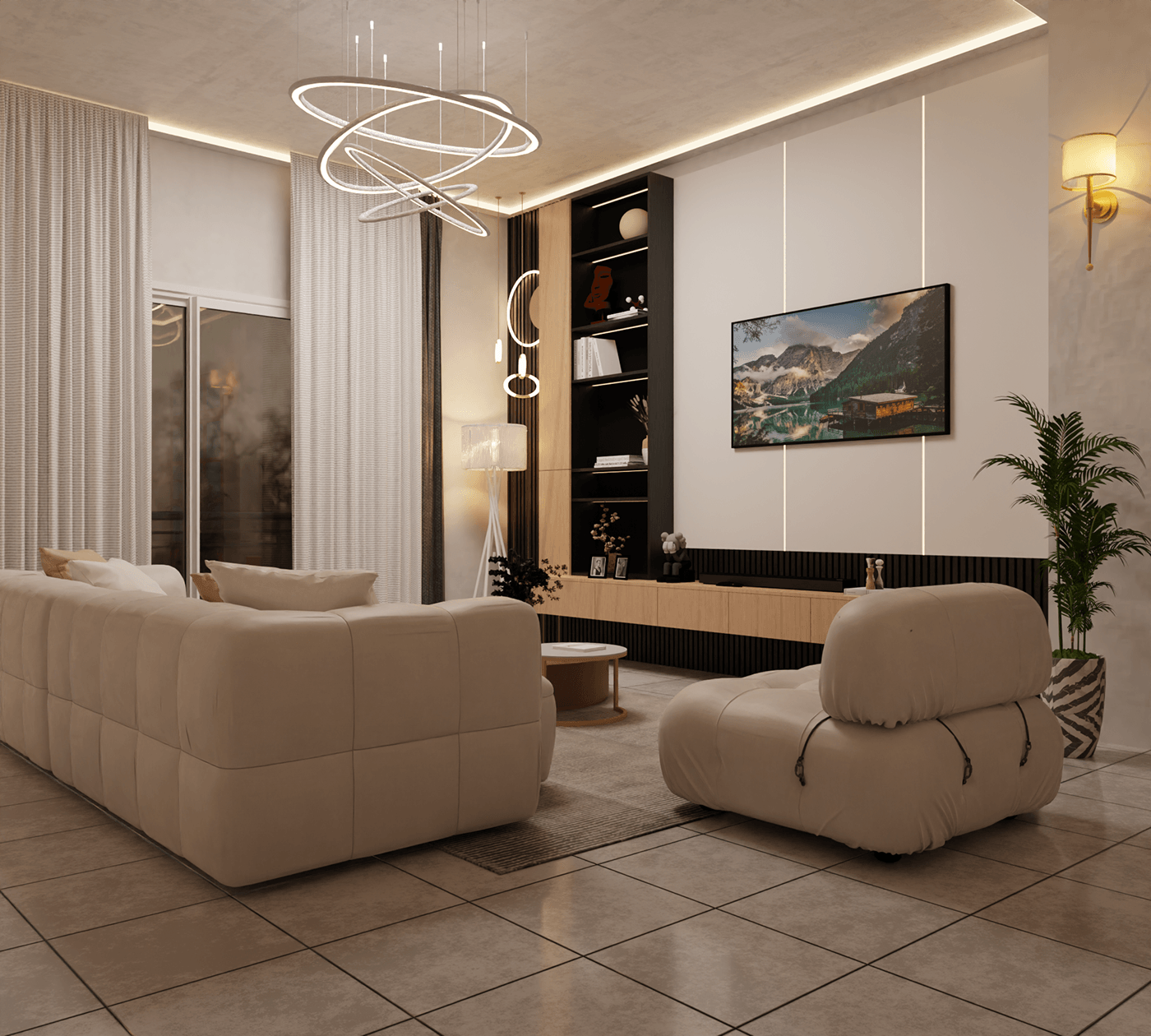 architecture 3ds max interior design  visualization Render modern 3D