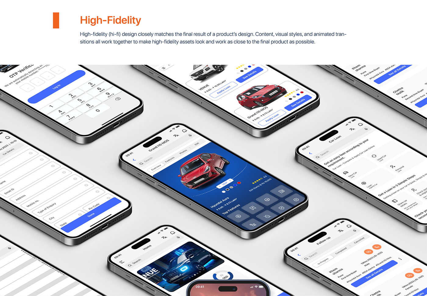 Hyundai ui ux Case Study user interface Mobile app Figma user experience app design