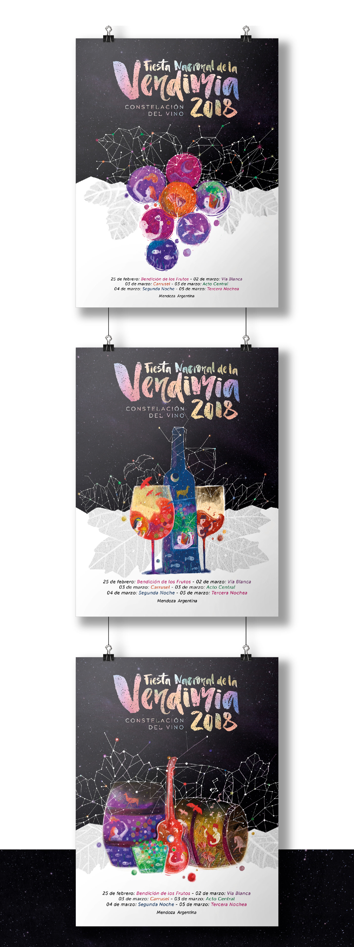 vendimia vendimia 2018 afiche fiesta nacional Concurso mendoza imagen ganador premio vino