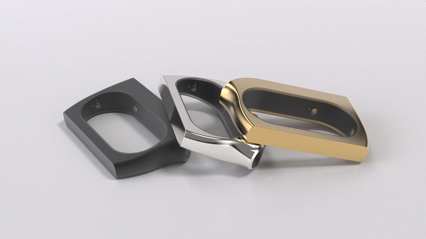 concept industrial design  jewelry ring Smart Wearable device Health