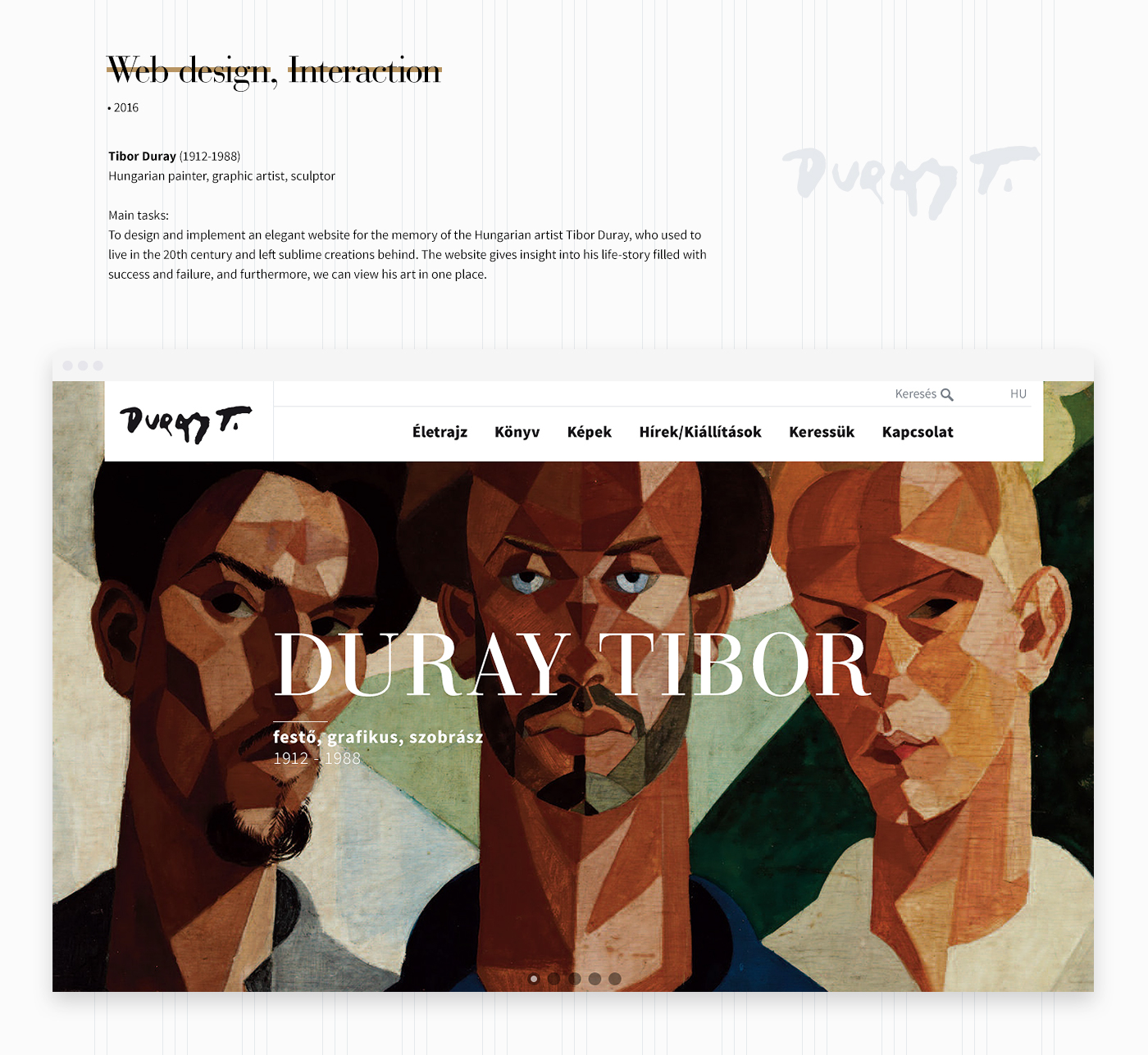 tibor Duray painter Graphic Artist sculptor hungary hungarian Clean Design portrait preload