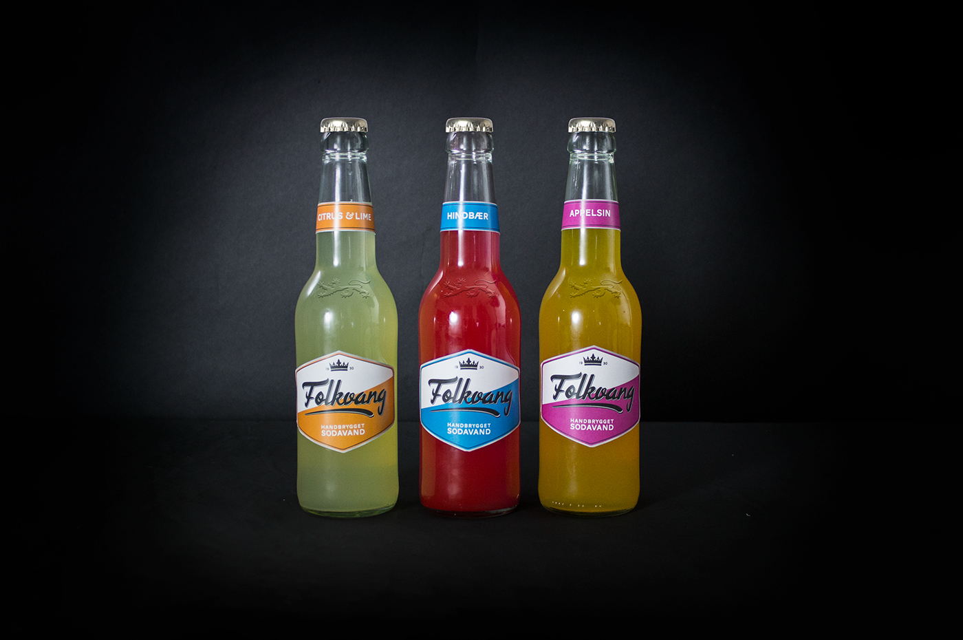 Craft Soda Packaging Advertising  folkvang Nikoline soft drink soda logo bottle Summer vibe