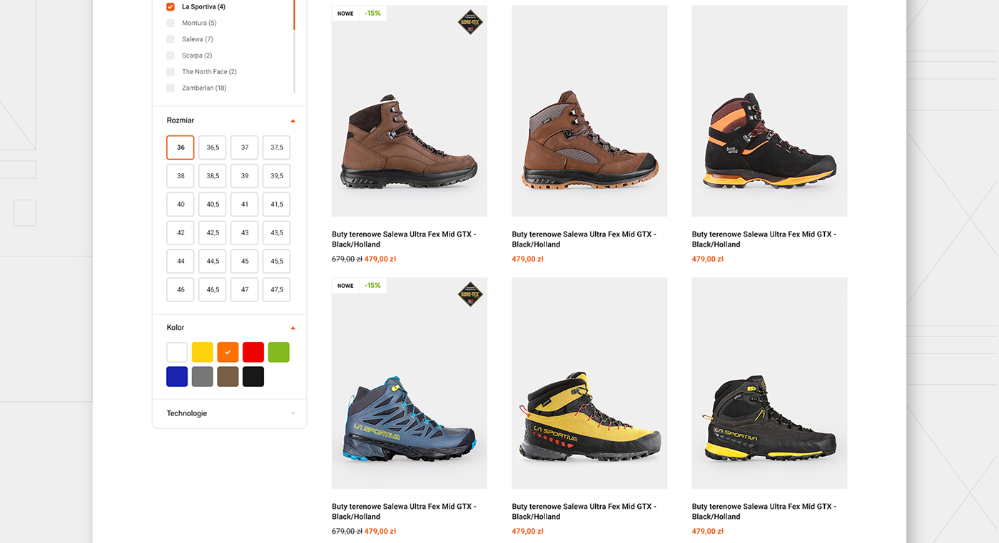 8a  challenge climbing e-commerce online store Outdoor redesign