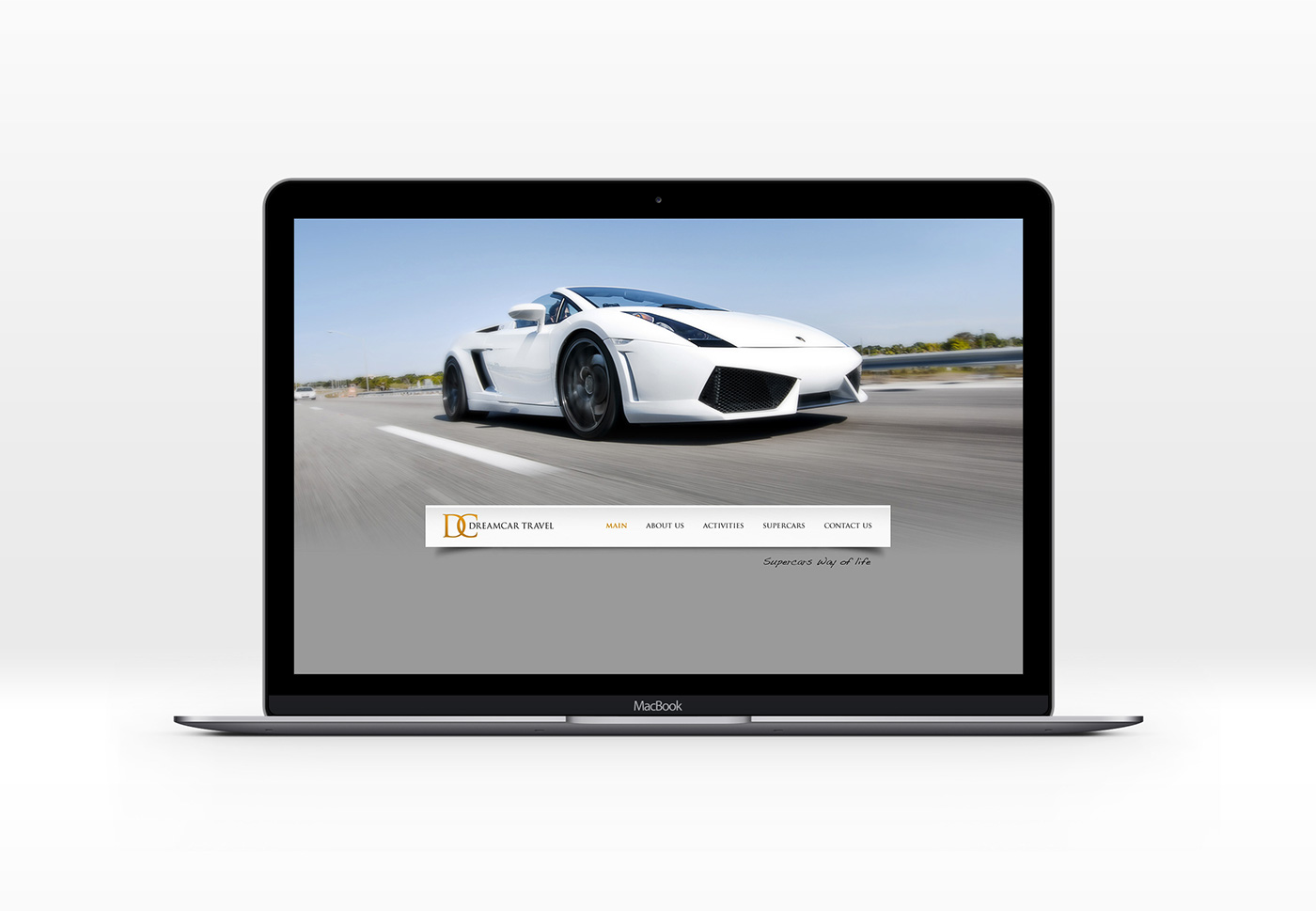 Dreamcar Travel supercar Cars visual identity graphic design  Webdesign brochure travel agency gt luxury