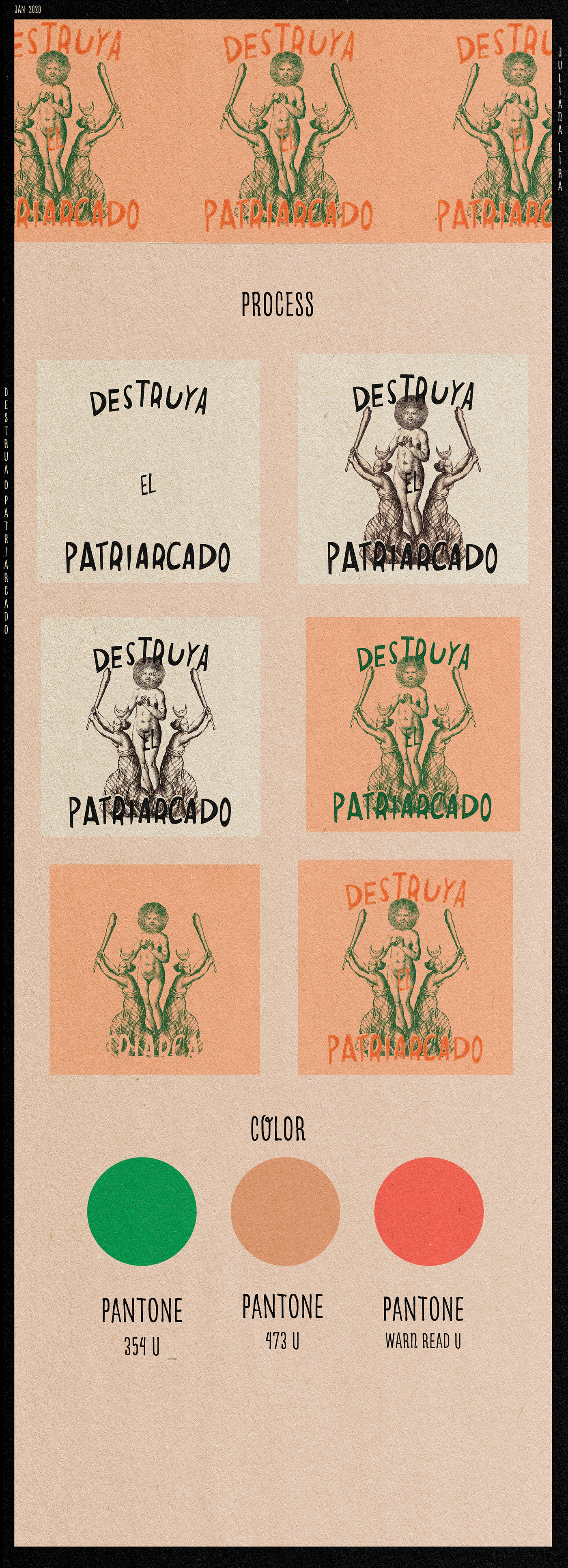 feminism patriarchy destroy patriarchy witch old illustration old print effect duotono paper effect old graphic design