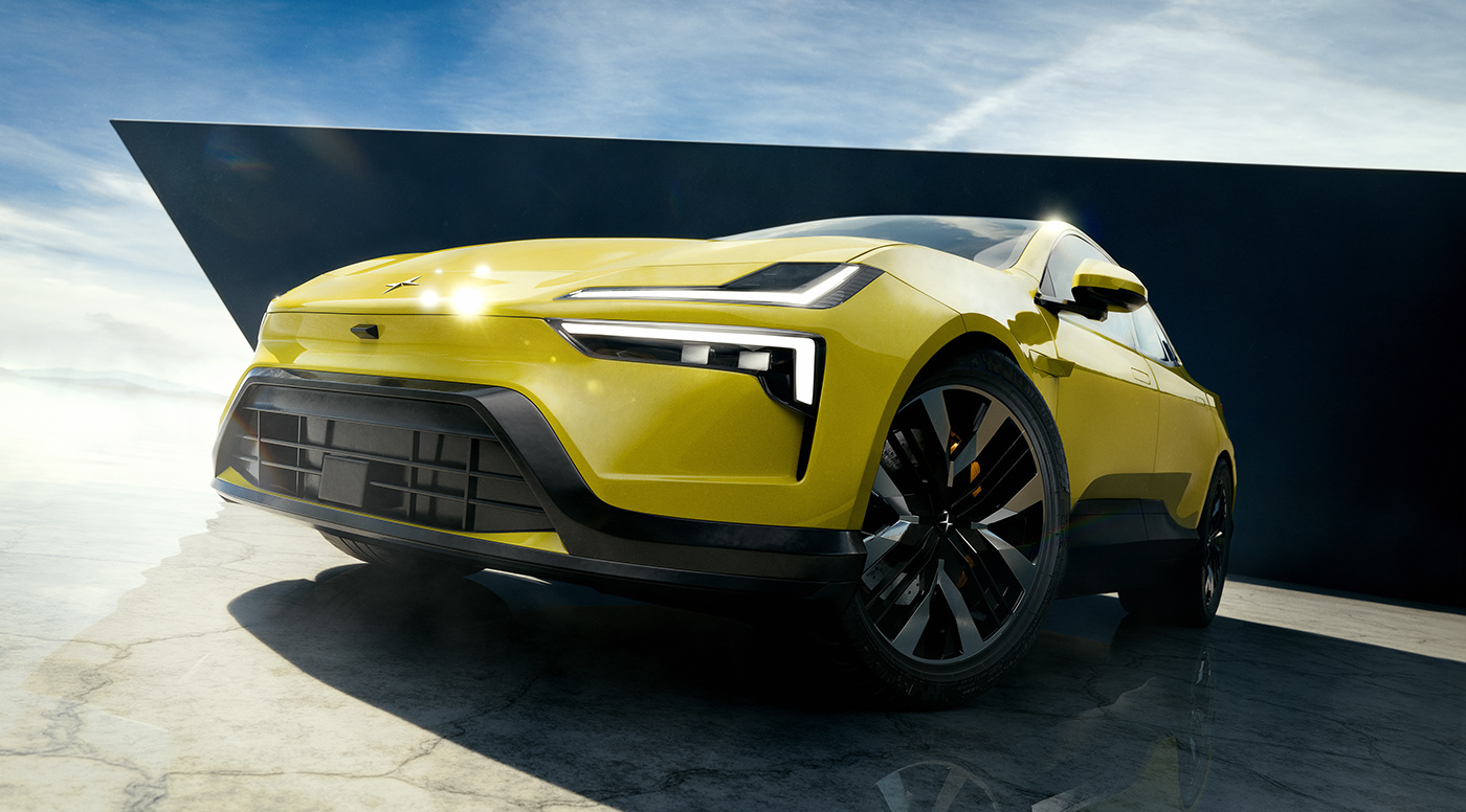 Polestar car cgi CGI car photography Advertising  blender 3D automotive   car Vehicle