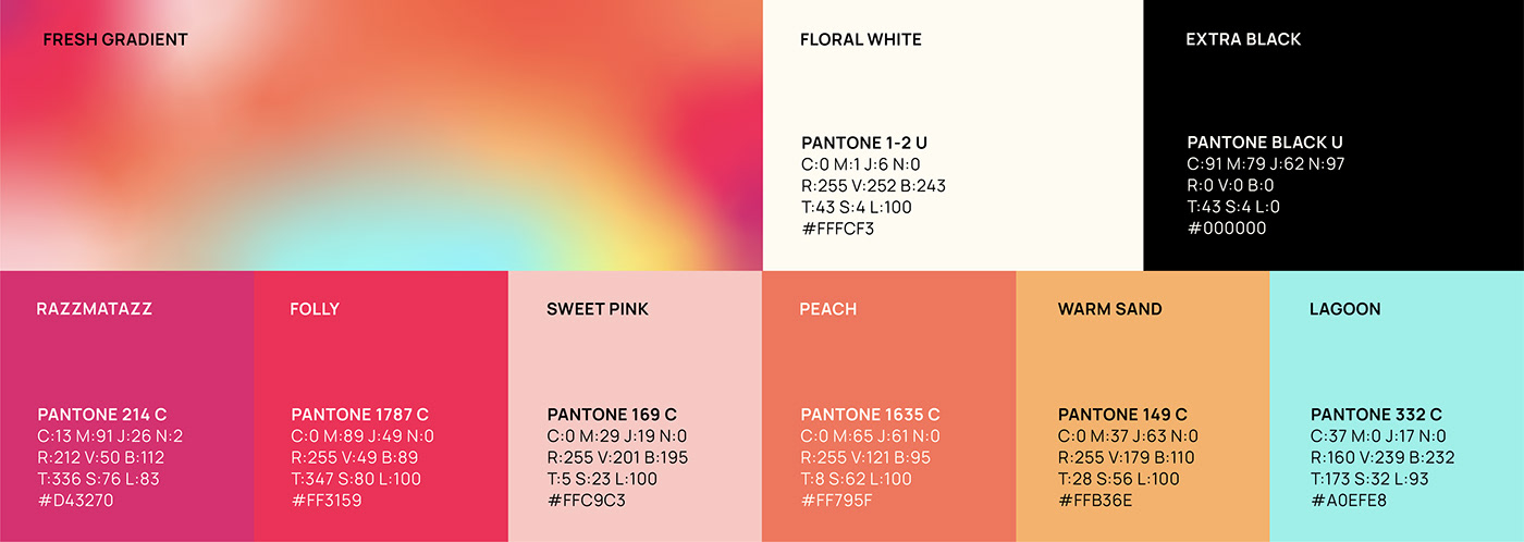brand identity logo business card expert-comptable gradient guidelines UI/UX Webdesign colorful