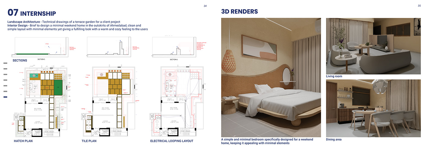 design portfolio interior design  architectural design visualization Render residential Retail restaurant Office furniture technical drawing Resume