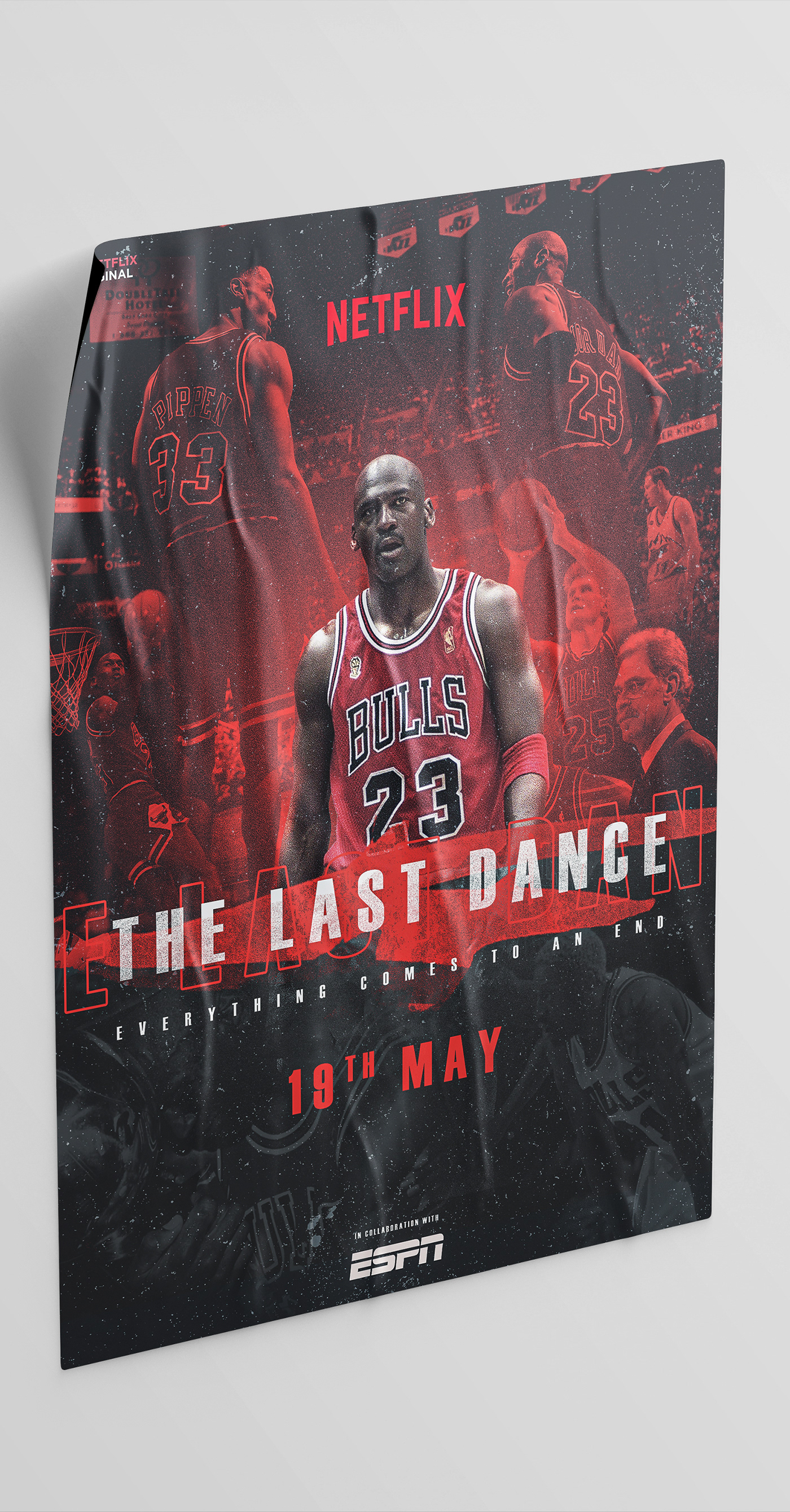 artwork chicago bulls jordan MJ NBA Netflix poster Promotional sport The Last Dance